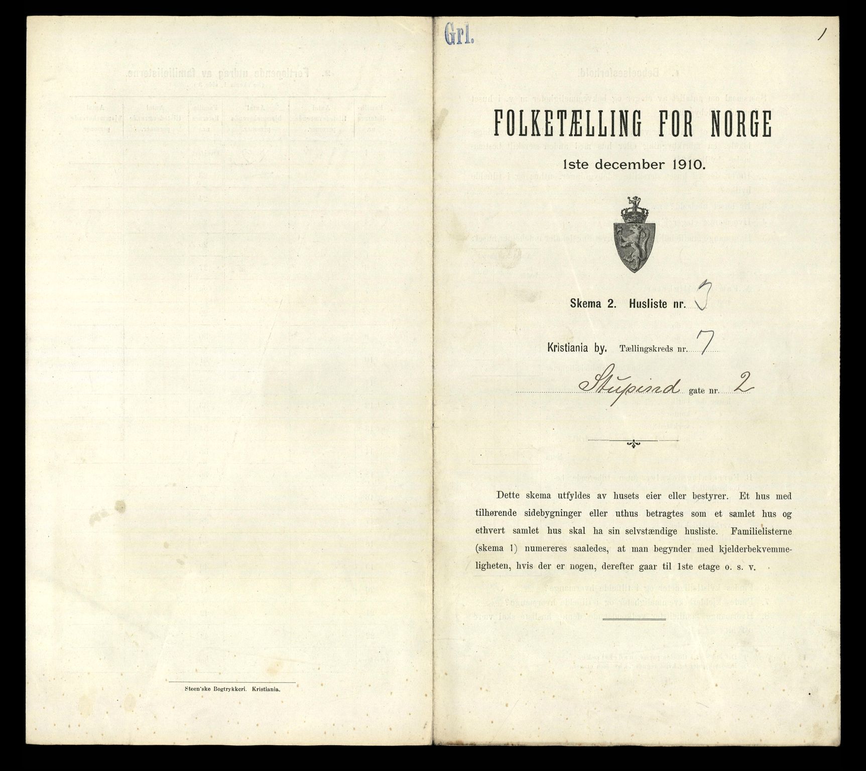 RA, Folketelling 1910 for 0301 Kristiania kjøpstad, 1910, s. 100373