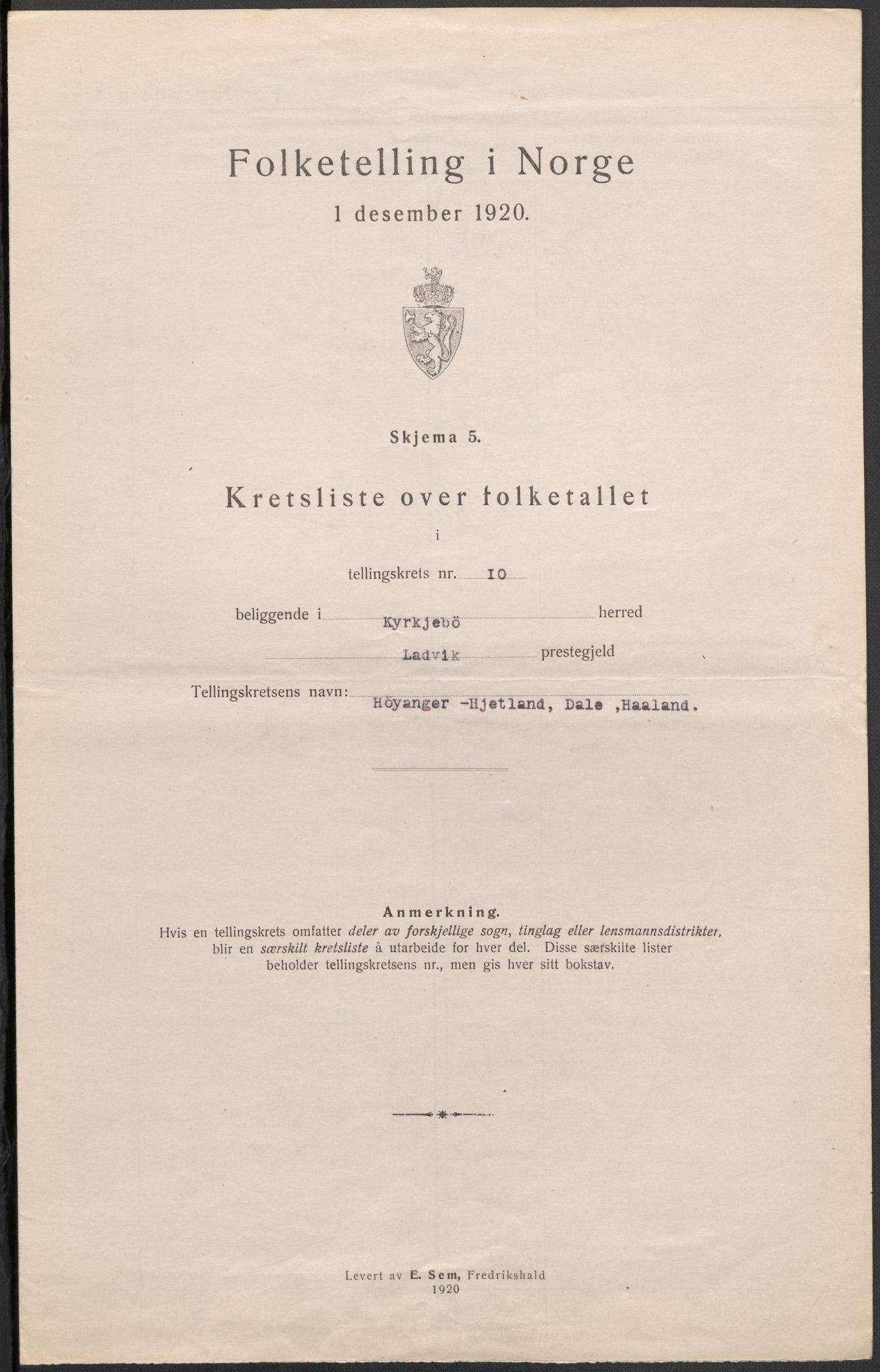 SAB, Folketelling 1920 for 1416 Kyrkjebø herred, 1920, s. 31