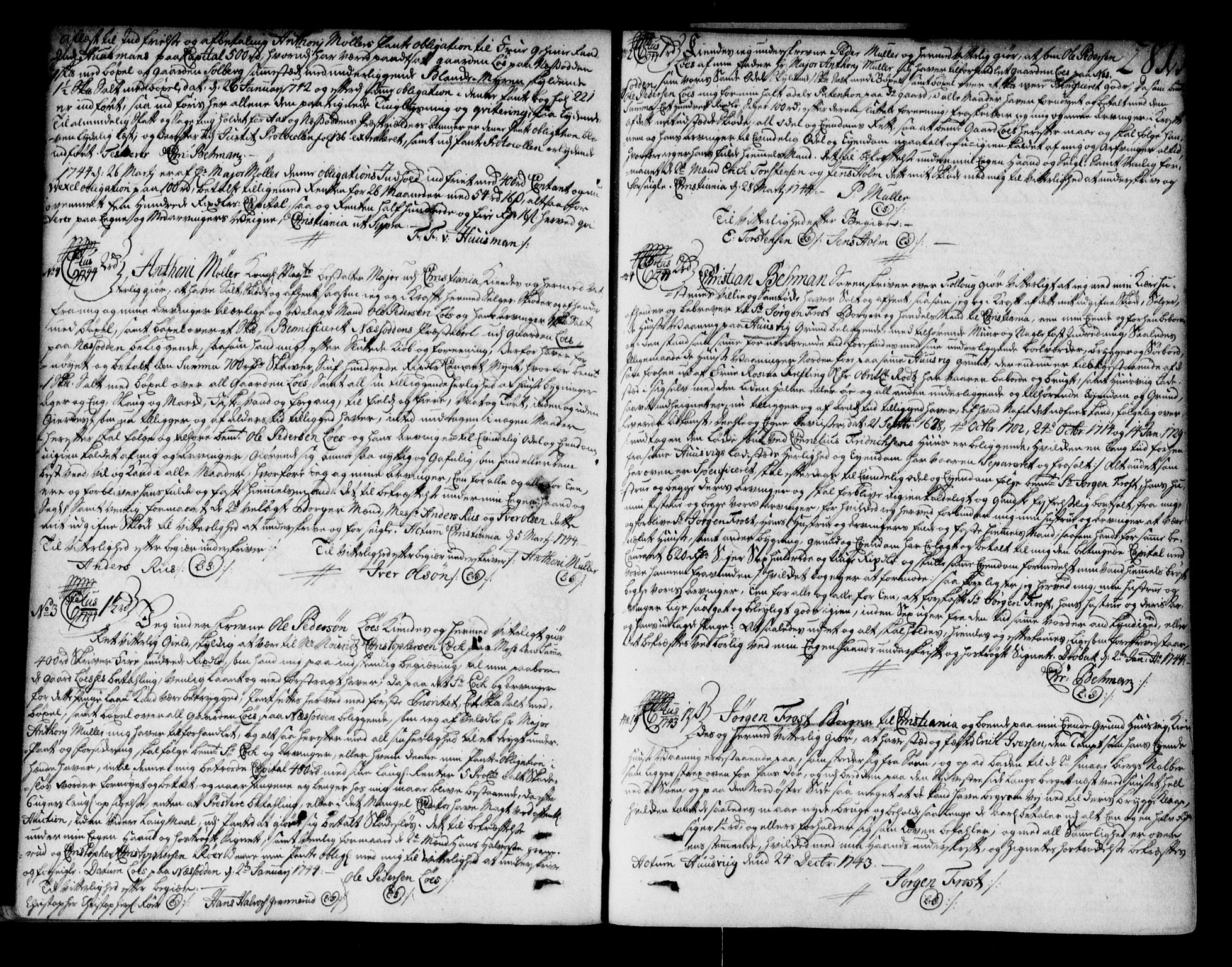 Follo sorenskriveri, SAO/A-10274/G/Ga/Gaa/L0001: Pantebok nr. I 1, 1737-1749, s. 281