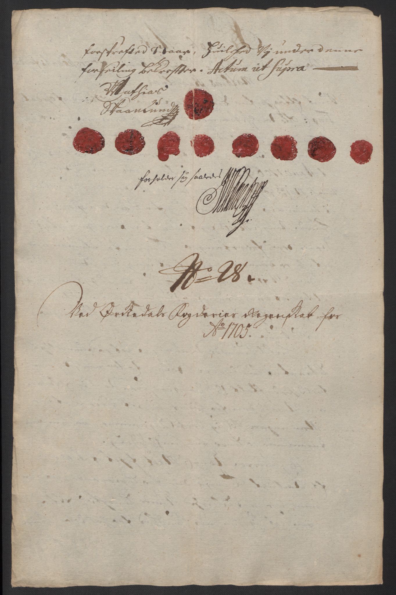 Rentekammeret inntil 1814, Reviderte regnskaper, Fogderegnskap, RA/EA-4092/R60/L3955: Fogderegnskap Orkdal og Gauldal, 1705, s. 240