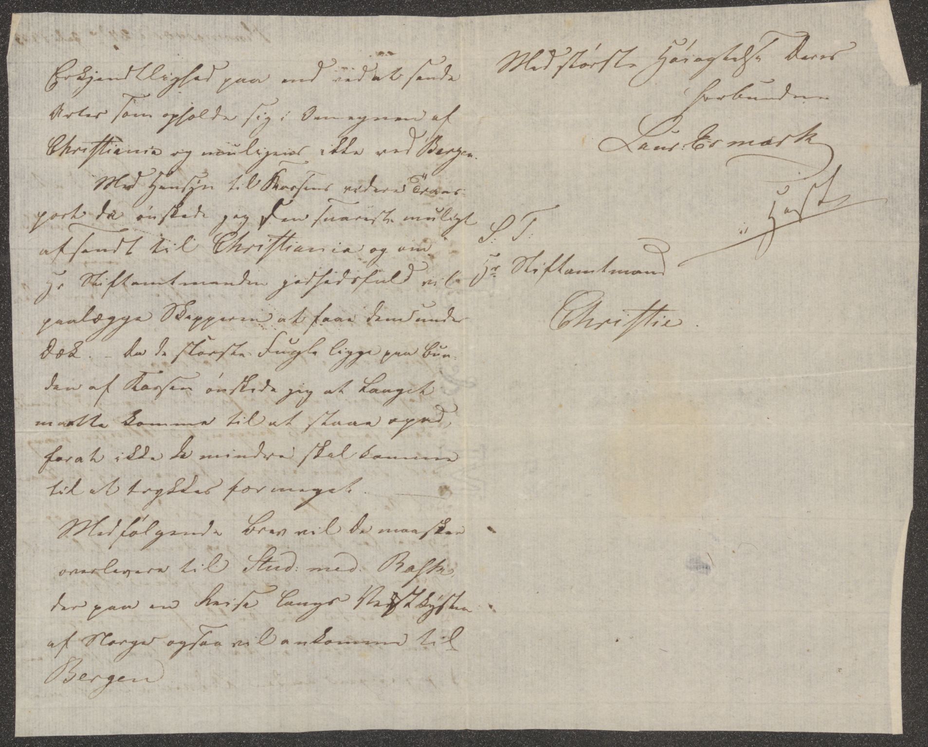 Bergens Museum, UMB/A007/D/Da/L0006/0002: Brevsamling 1833 - 1834 / Brevsamling 1833, 1833