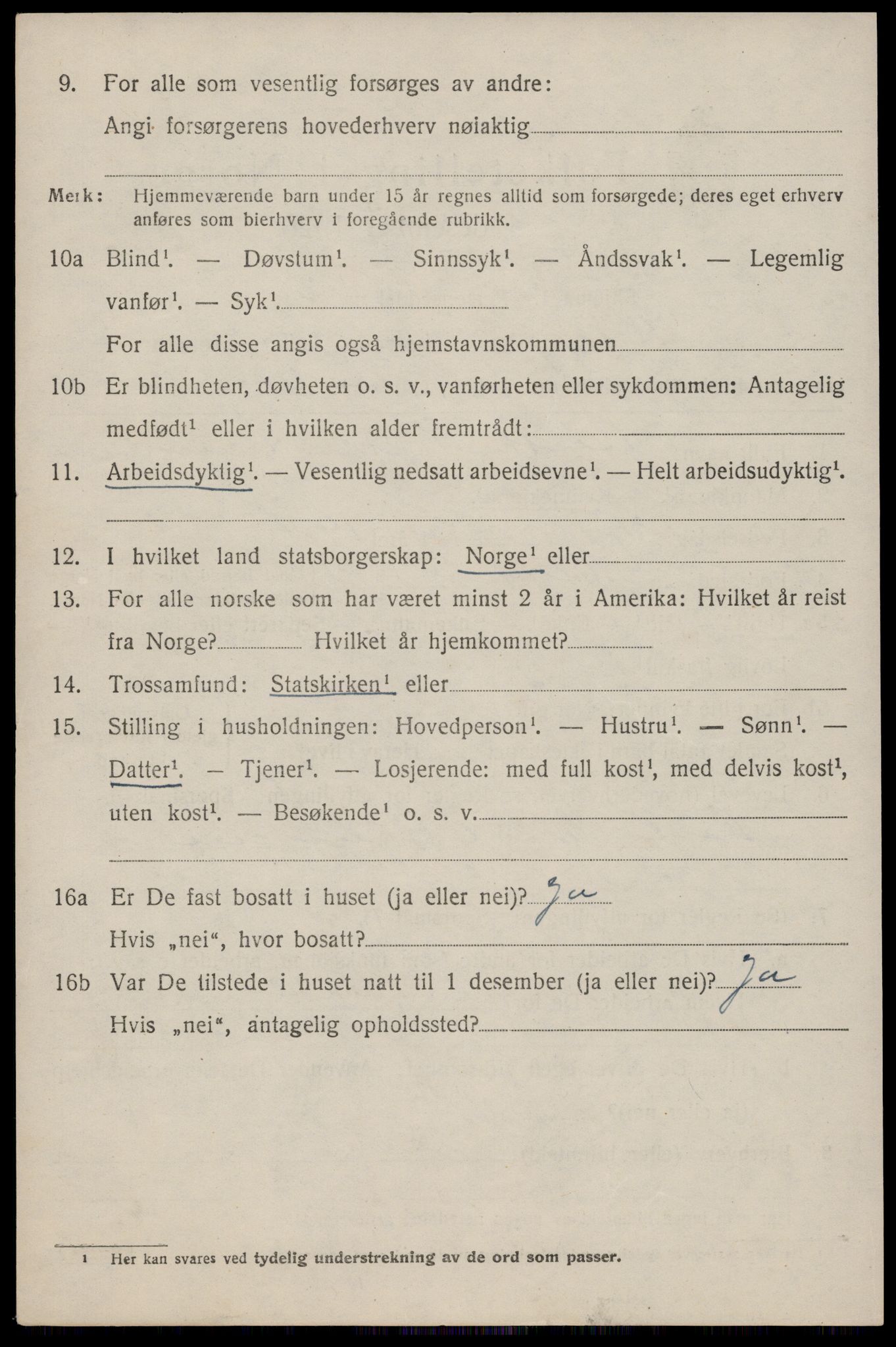 SAST, Folketelling 1920 for 1120 Klepp herred, 1920, s. 2585