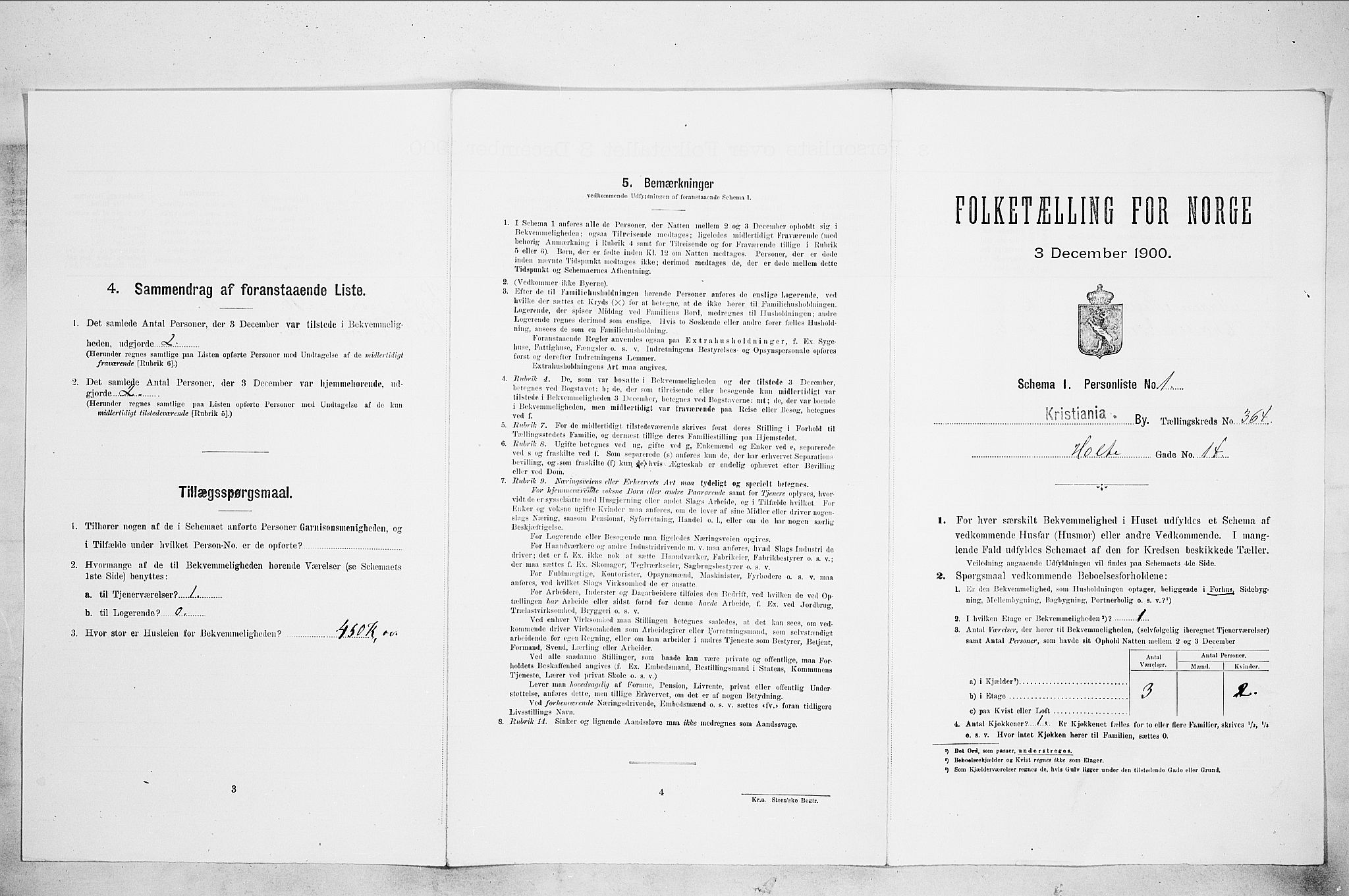 SAO, Folketelling 1900 for 0301 Kristiania kjøpstad, 1900, s. 38841