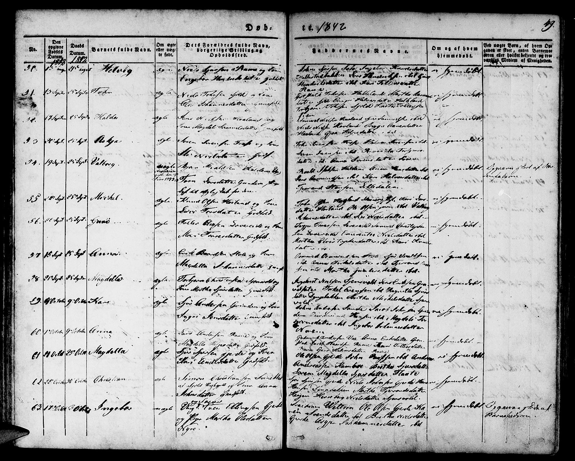 Etne sokneprestembete, AV/SAB-A-75001/H/Haa: Ministerialbok nr. A 7, 1831-1847, s. 49