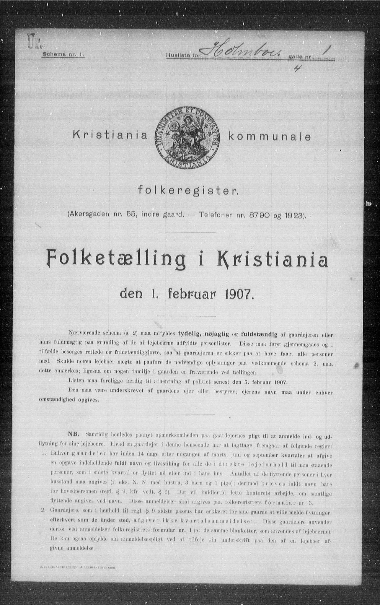 OBA, Kommunal folketelling 1.2.1907 for Kristiania kjøpstad, 1907, s. 20939