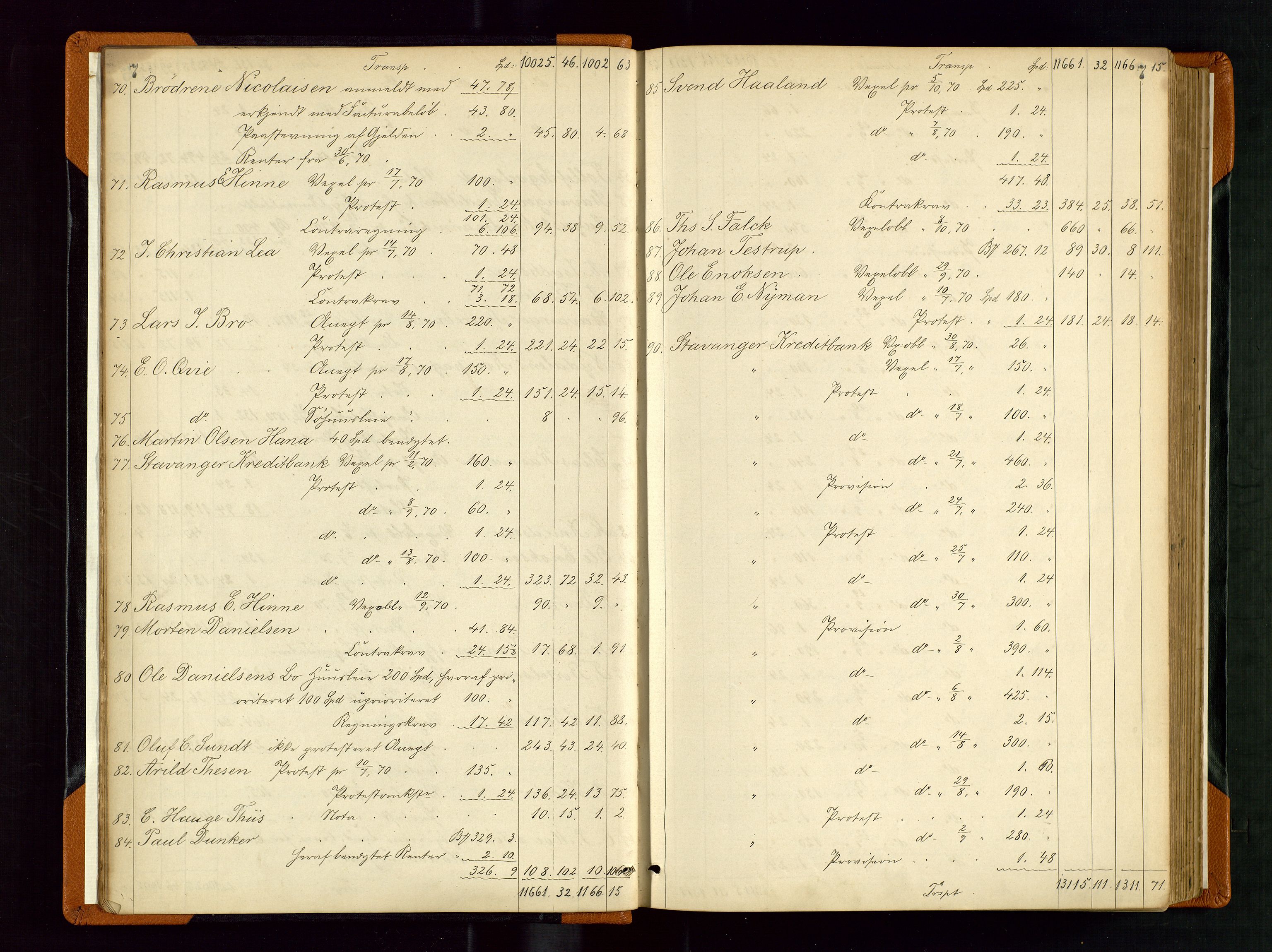 Stavanger byfogd, AV/SAST-A-101408/001/5/50/503BD/L0002: Skifteutlodningsprotokoll, 1871-1878, s. 7