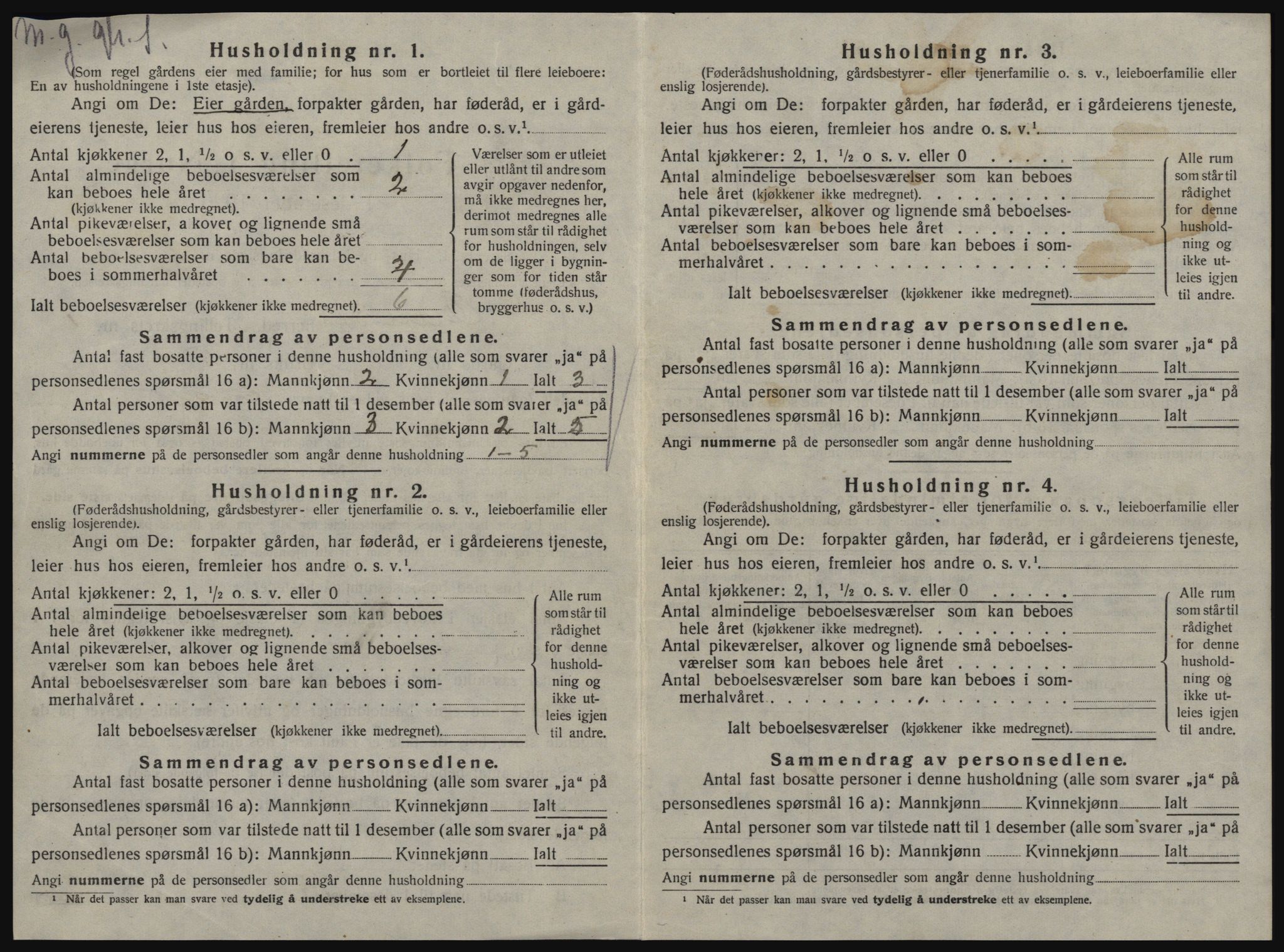 SAT, Folketelling 1920 for 1633 Osen herred, 1920, s. 36