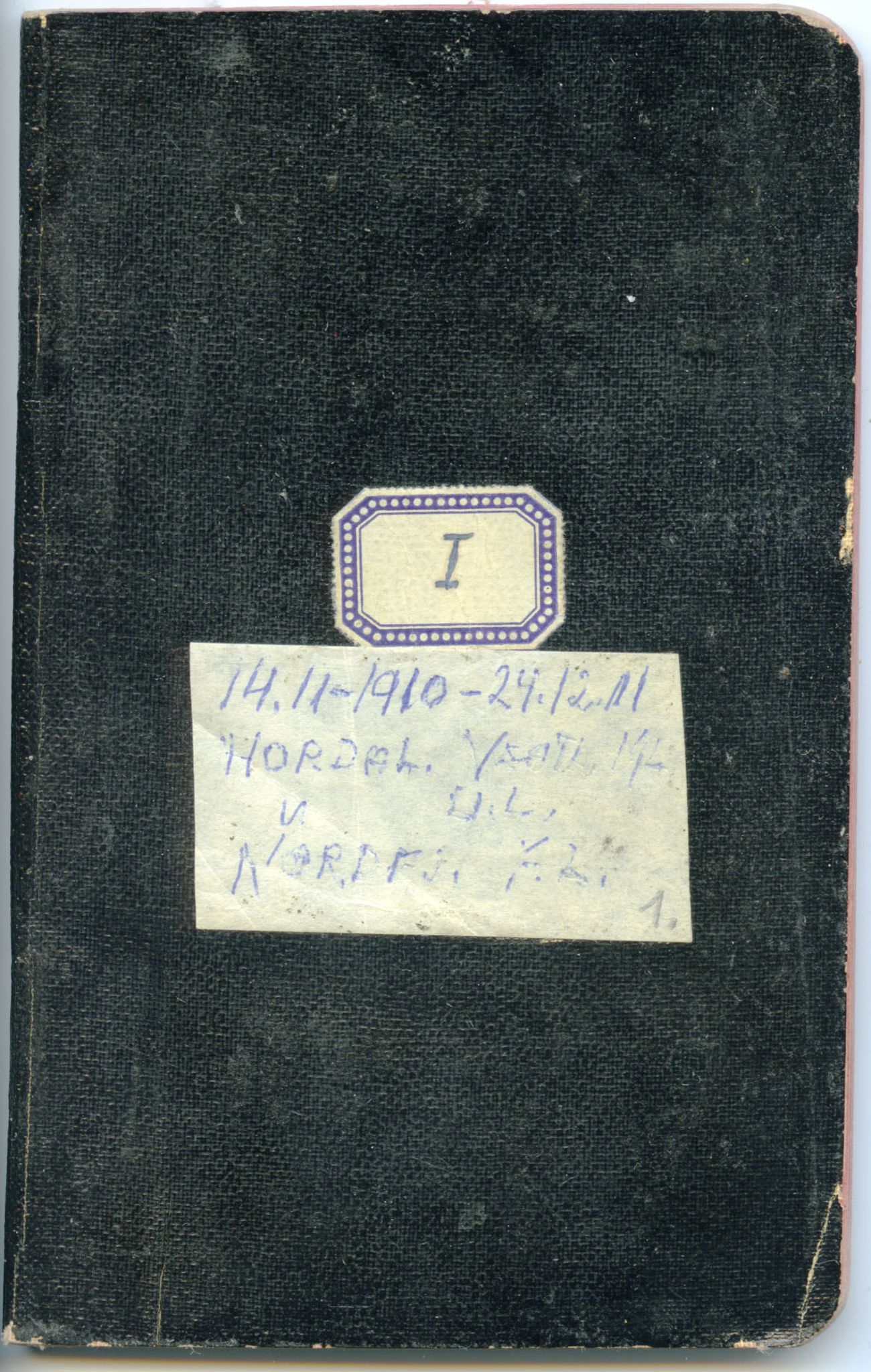 Gerhard Kjølås-arkivet, FMFB/A-1081/F/L0001: Bok I , 1910