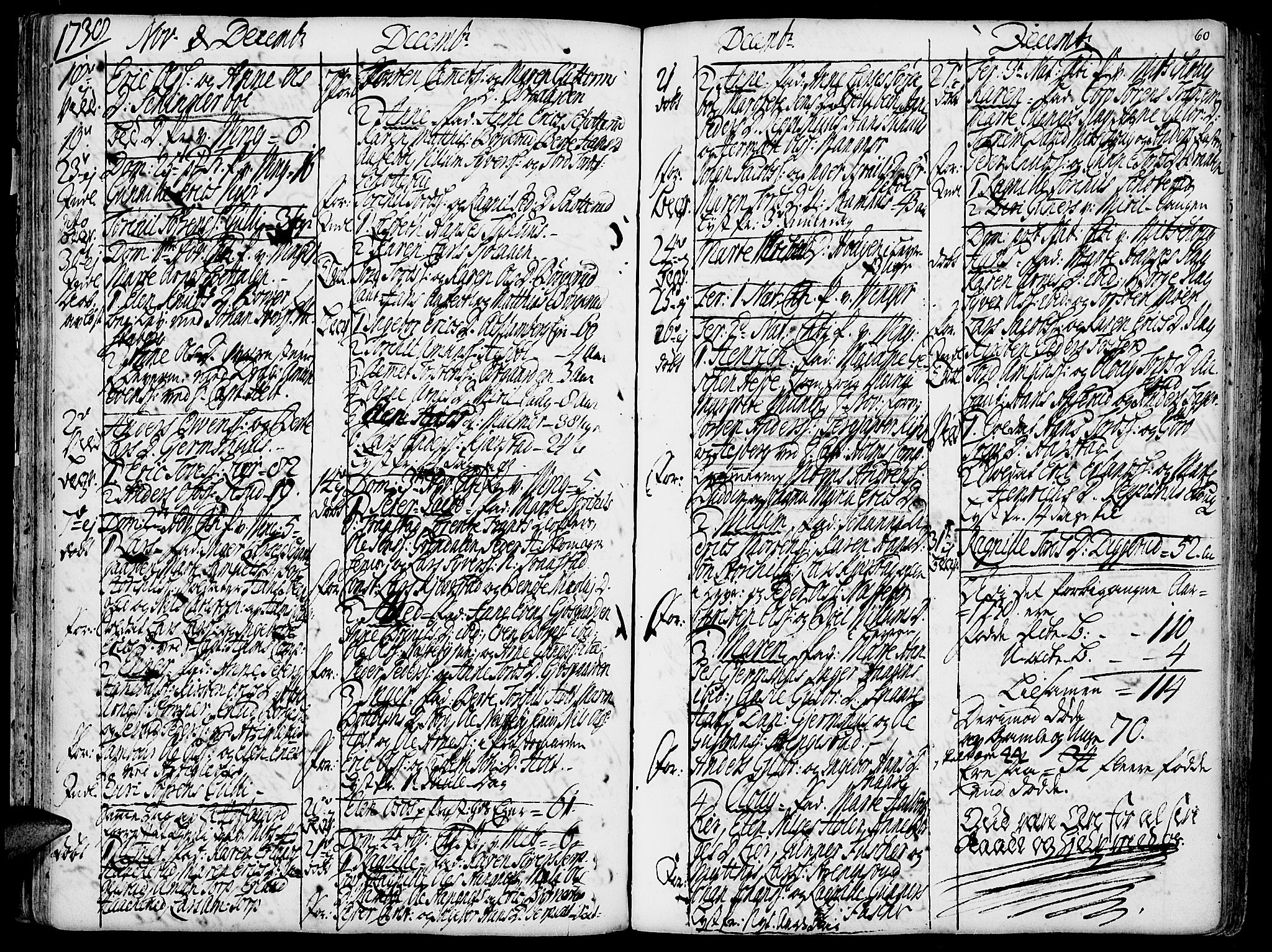 Vinger prestekontor, AV/SAH-PREST-024/H/Ha/Haa/L0002: Ministerialbok nr. 2, 1730-1751, s. 60