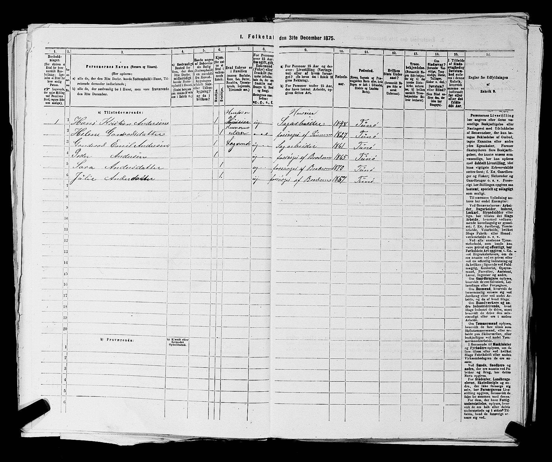 RA, Folketelling 1875 for 0134P Onsøy prestegjeld, 1875, s. 737