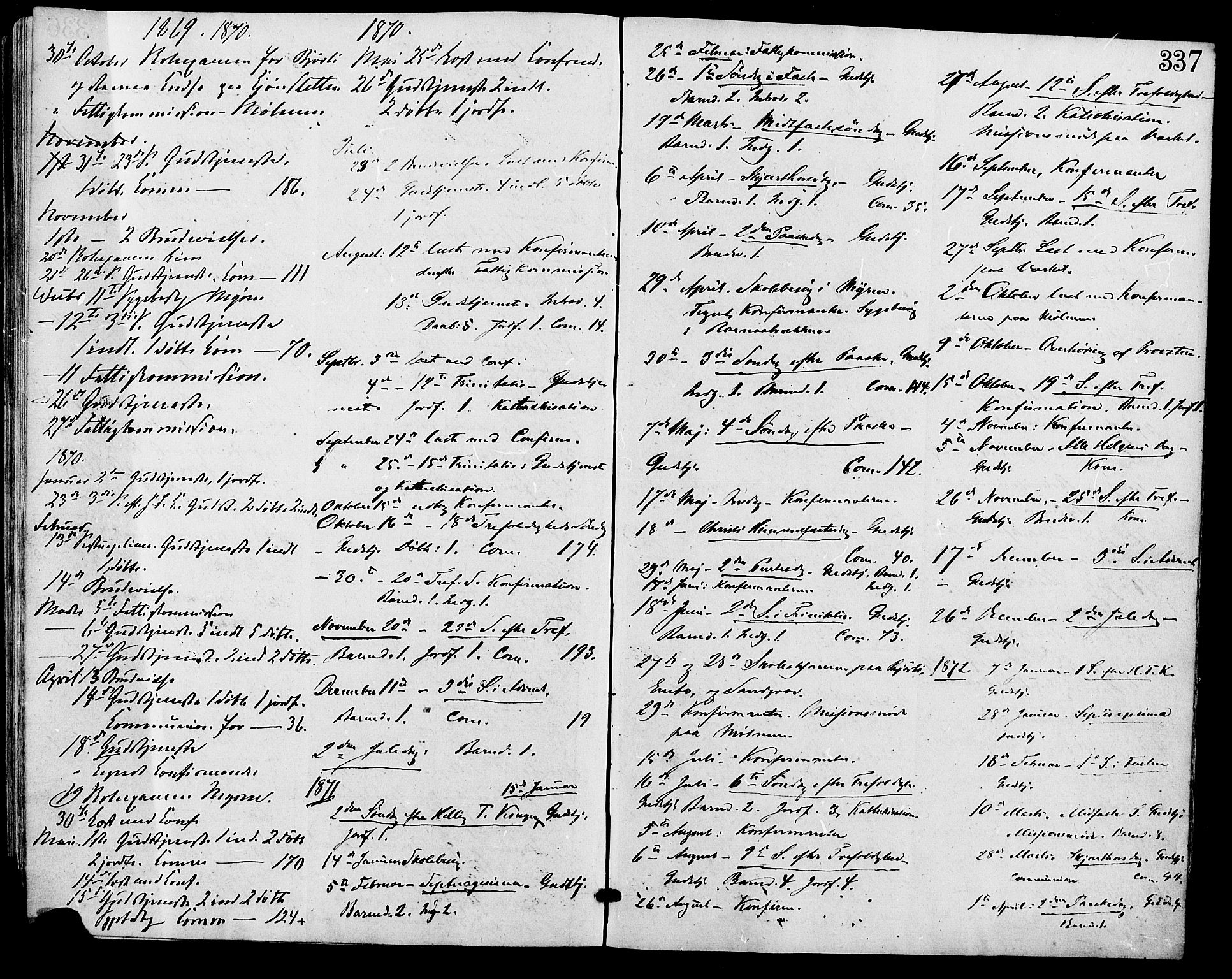 Lesja prestekontor, AV/SAH-PREST-068/H/Ha/Haa/L0009: Ministerialbok nr. 9, 1854-1889, s. 337