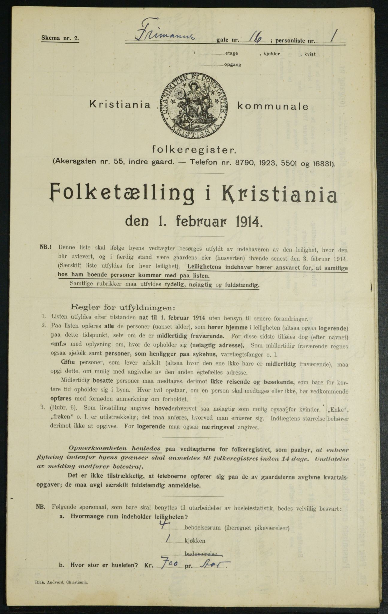 OBA, Kommunal folketelling 1.2.1914 for Kristiania, 1914, s. 27117