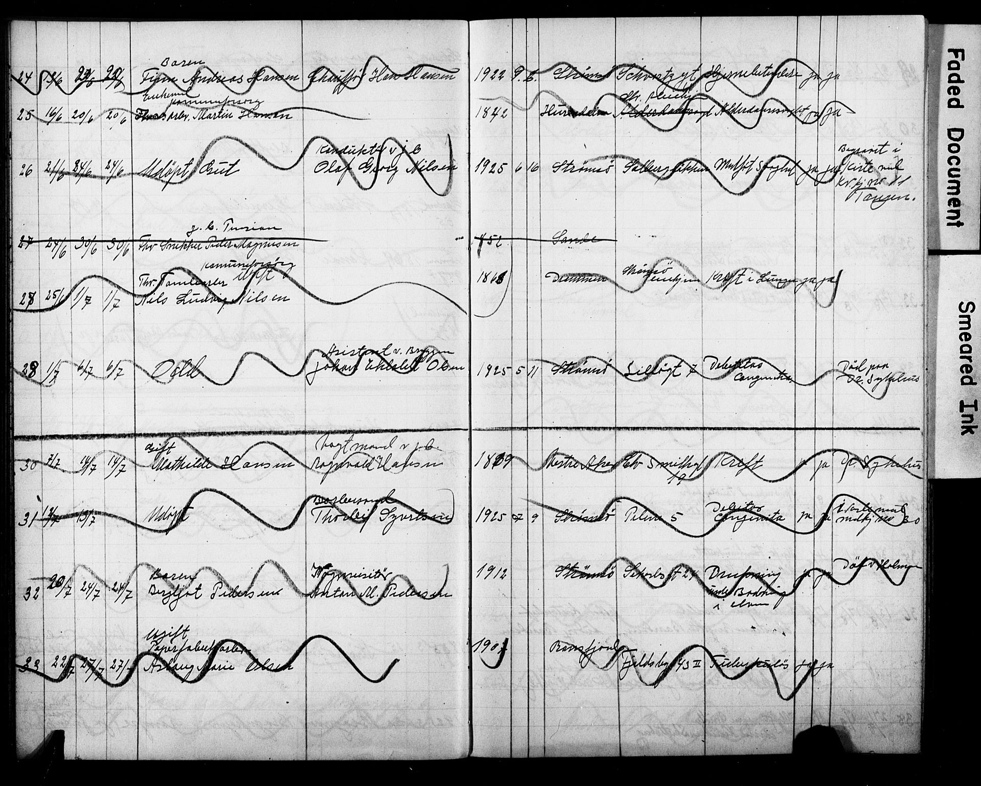 Strømsø kirkebøker, AV/SAKO-A-246/Y/Ya/L0008: Kladd til kirkebok nr. I 8, 1916-1931