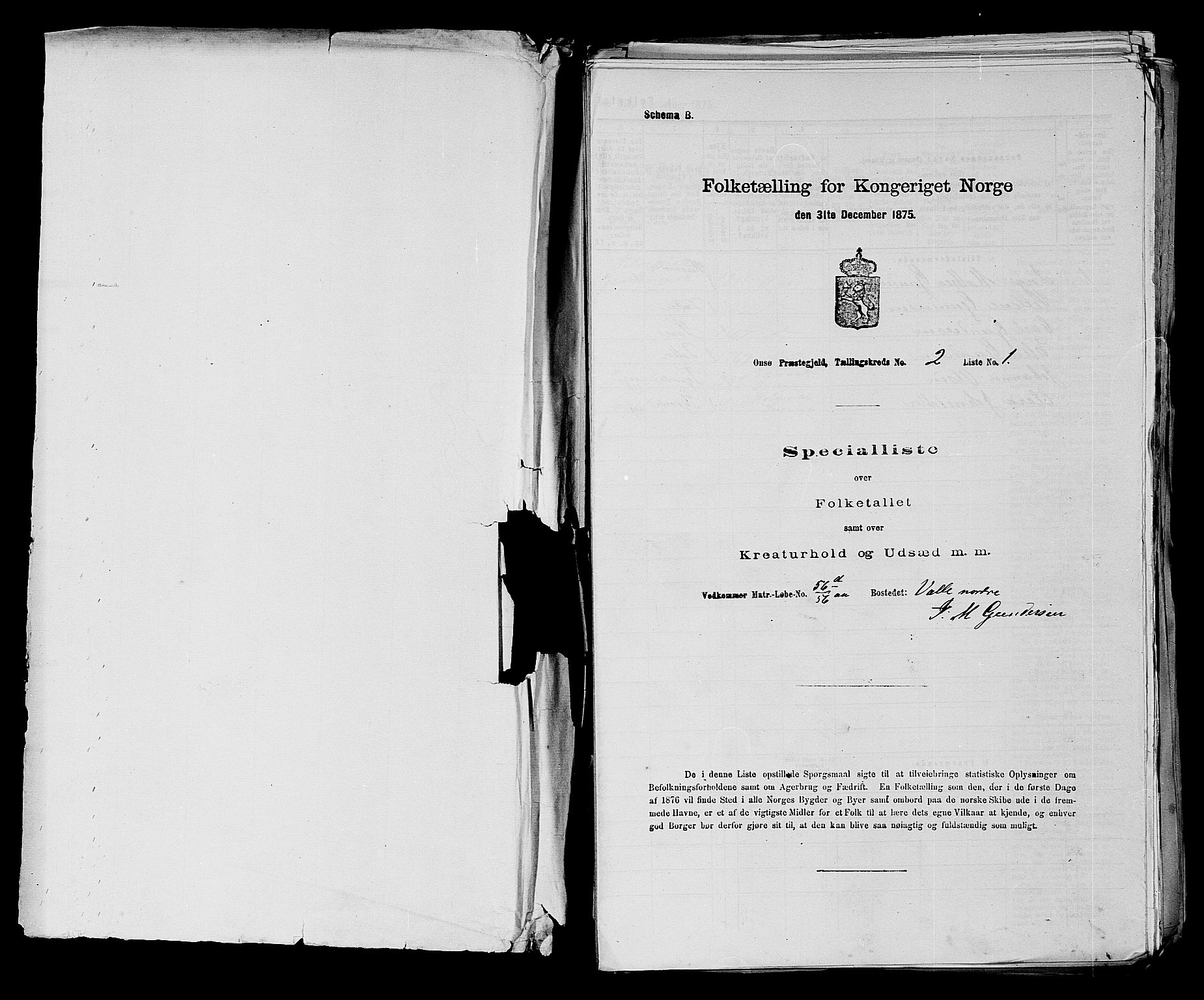 RA, Folketelling 1875 for 0134P Onsøy prestegjeld, 1875, s. 249