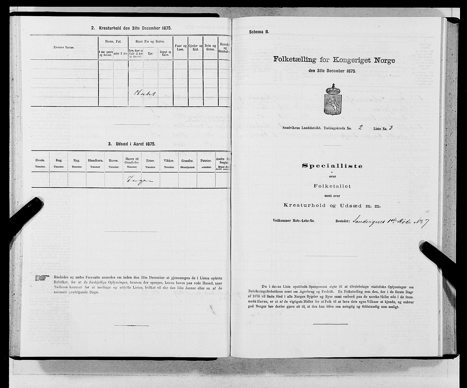 SAB, Folketelling 1875 for 1281L Bergen landdistrikt, Domkirkens landsokn og Sandvikens landsokn, 1875, s. 131