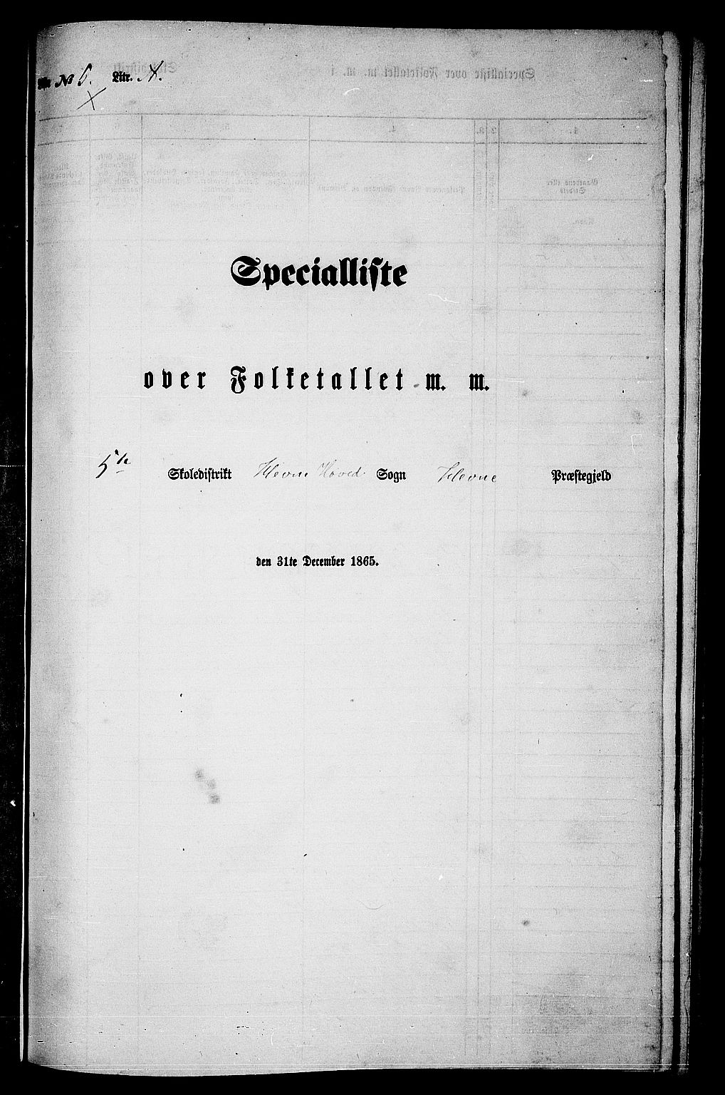 RA, Folketelling 1865 for 1612P Hemne prestegjeld, 1865, s. 104
