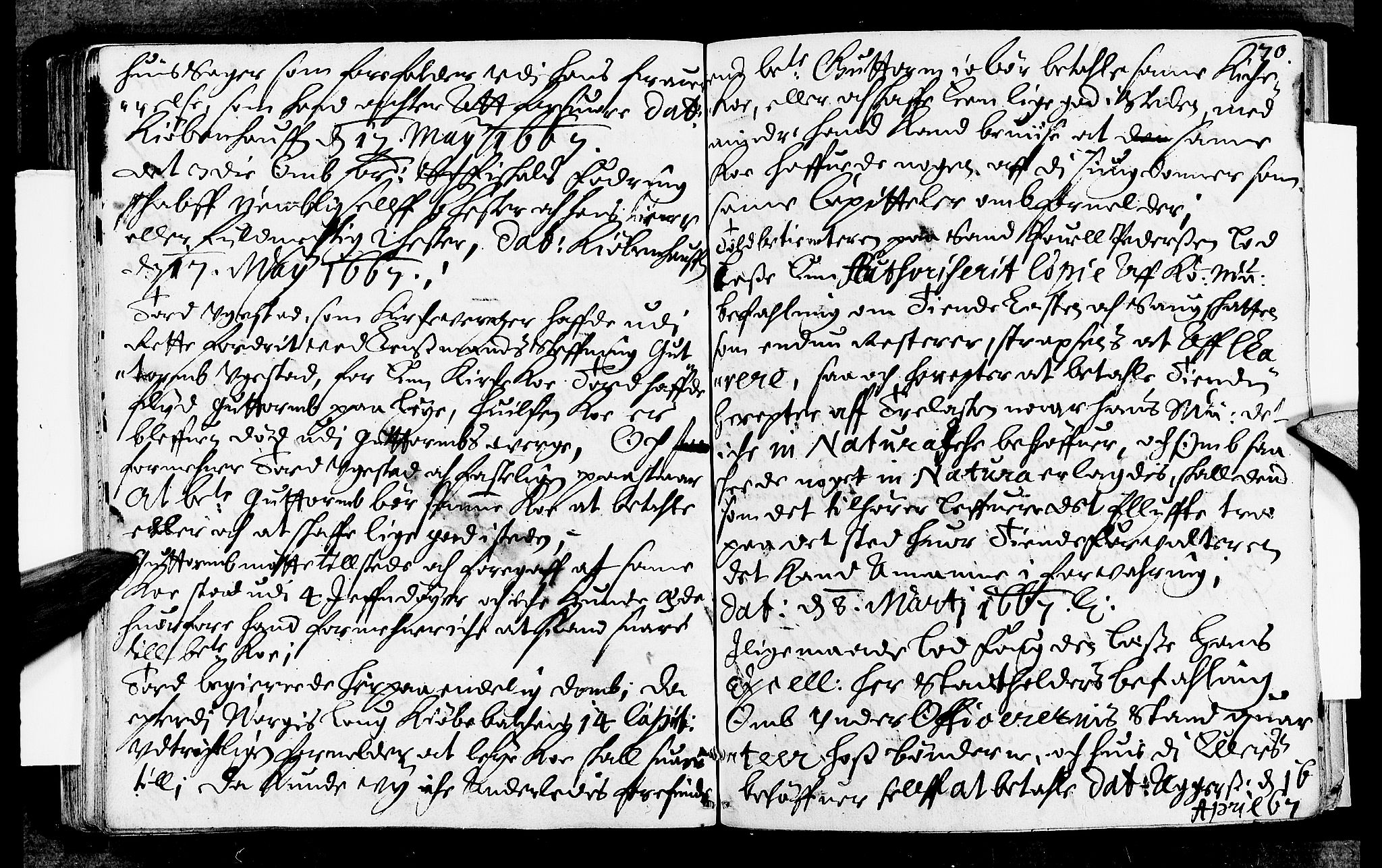 Lier, Røyken og Hurum sorenskriveri, SAKO/A-89/F/Fa/L0008: Tingbok, 1667, s. 70