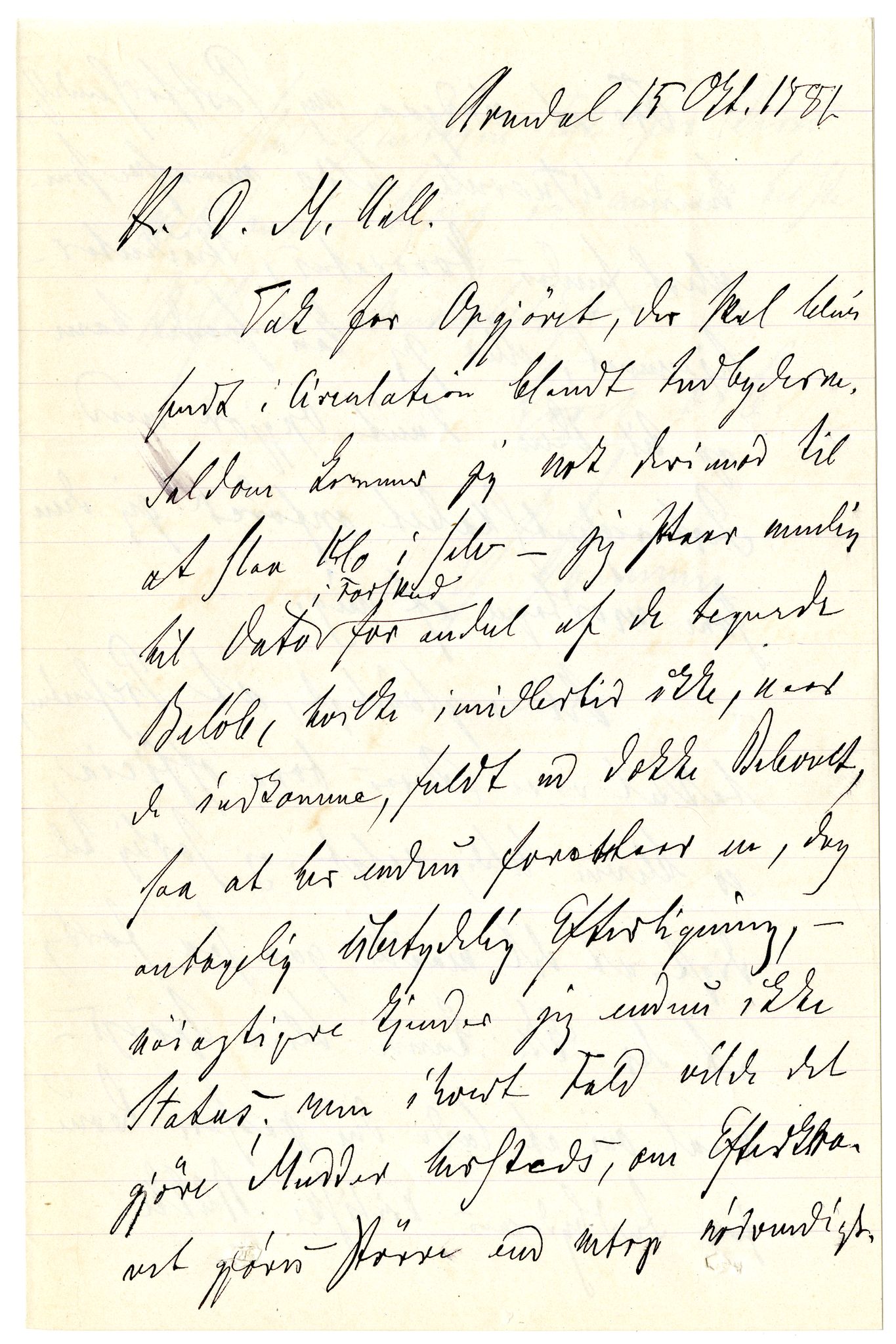 Diderik Maria Aalls brevsamling, NF/Ark-1023/F/L0002: D.M. Aalls brevsamling. B - C, 1799-1889, s. 119