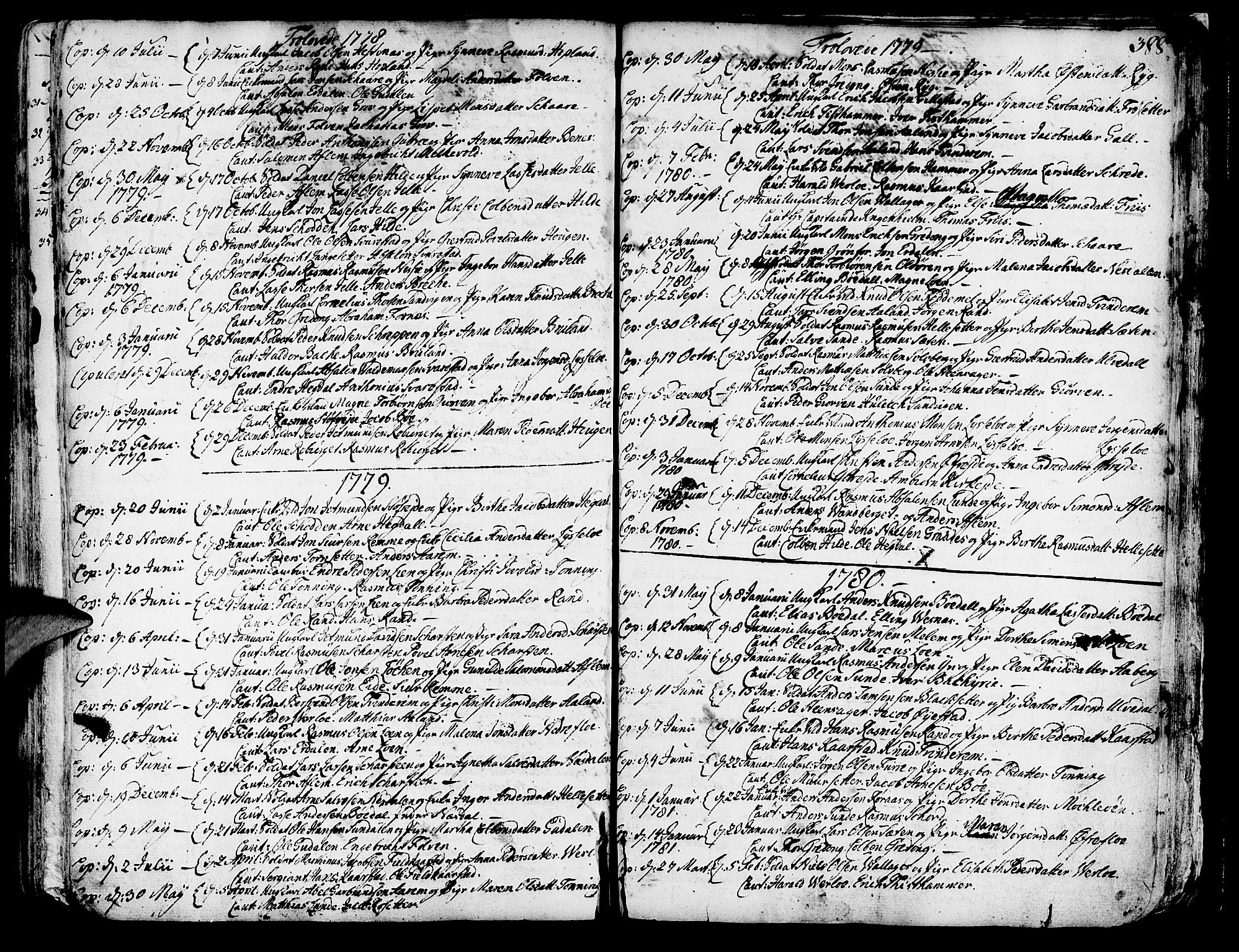 Innvik sokneprestembete, AV/SAB-A-80501: Ministerialbok nr. A 1, 1750-1816, s. 388