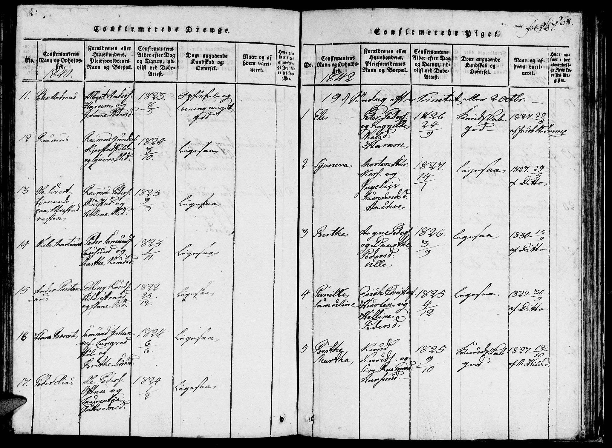 Ministerialprotokoller, klokkerbøker og fødselsregistre - Møre og Romsdal, SAT/A-1454/536/L0506: Klokkerbok nr. 536C01, 1818-1859, s. 267
