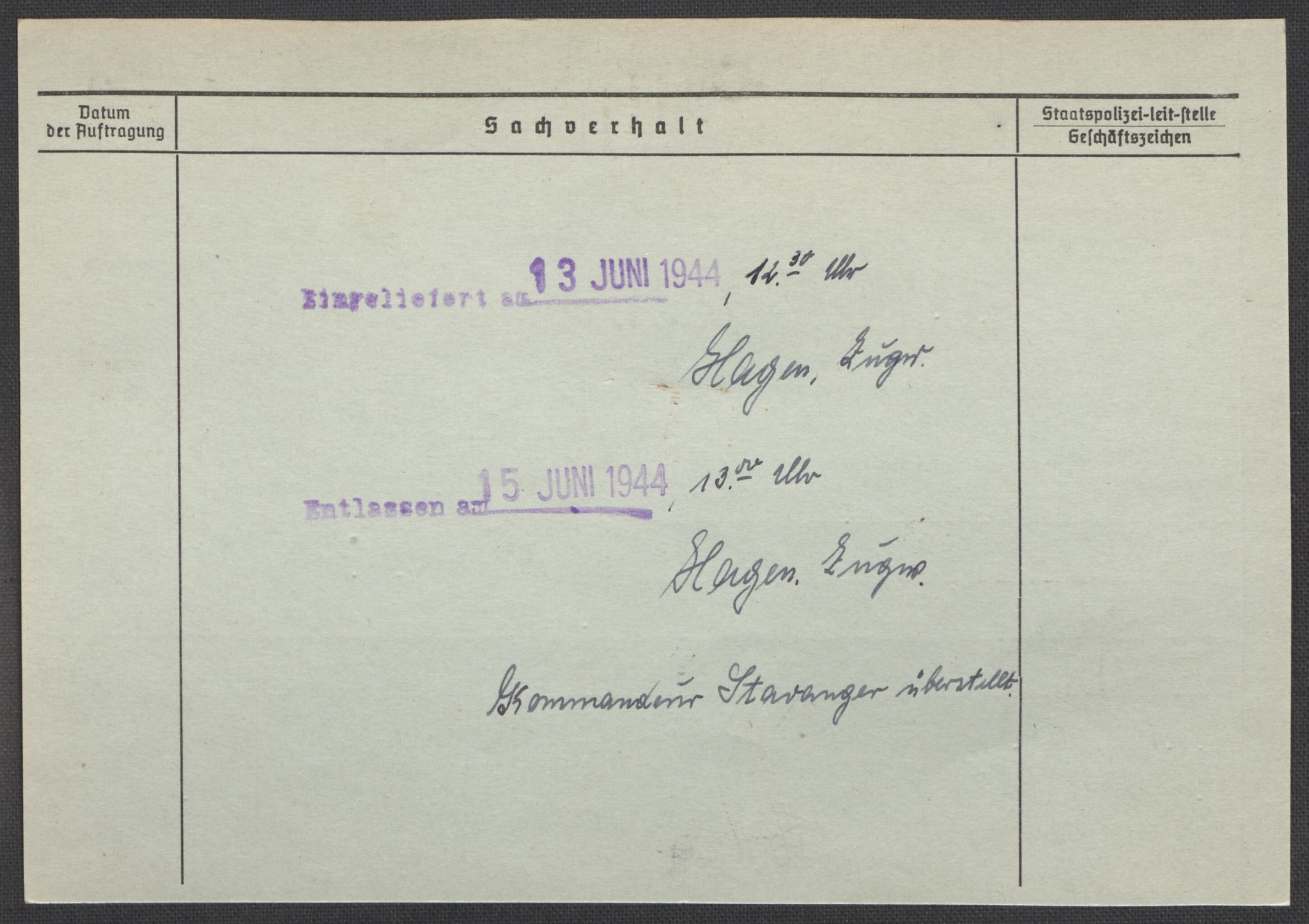 Befehlshaber der Sicherheitspolizei und des SD, RA/RAFA-5969/E/Ea/Eaa/L0004: Register over norske fanger i Møllergata 19: Hal-Hæ, 1940-1945, s. 1408
