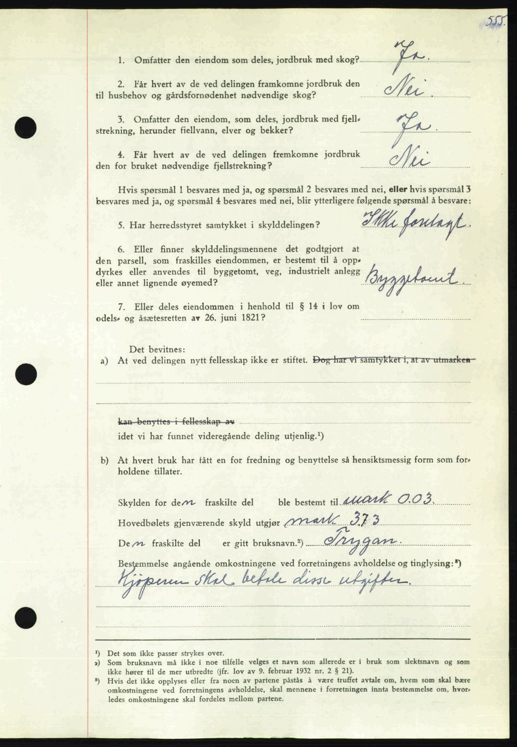 Nordmøre sorenskriveri, AV/SAT-A-4132/1/2/2Ca: Pantebok nr. A106, 1947-1947, Dagboknr: 2468/1947