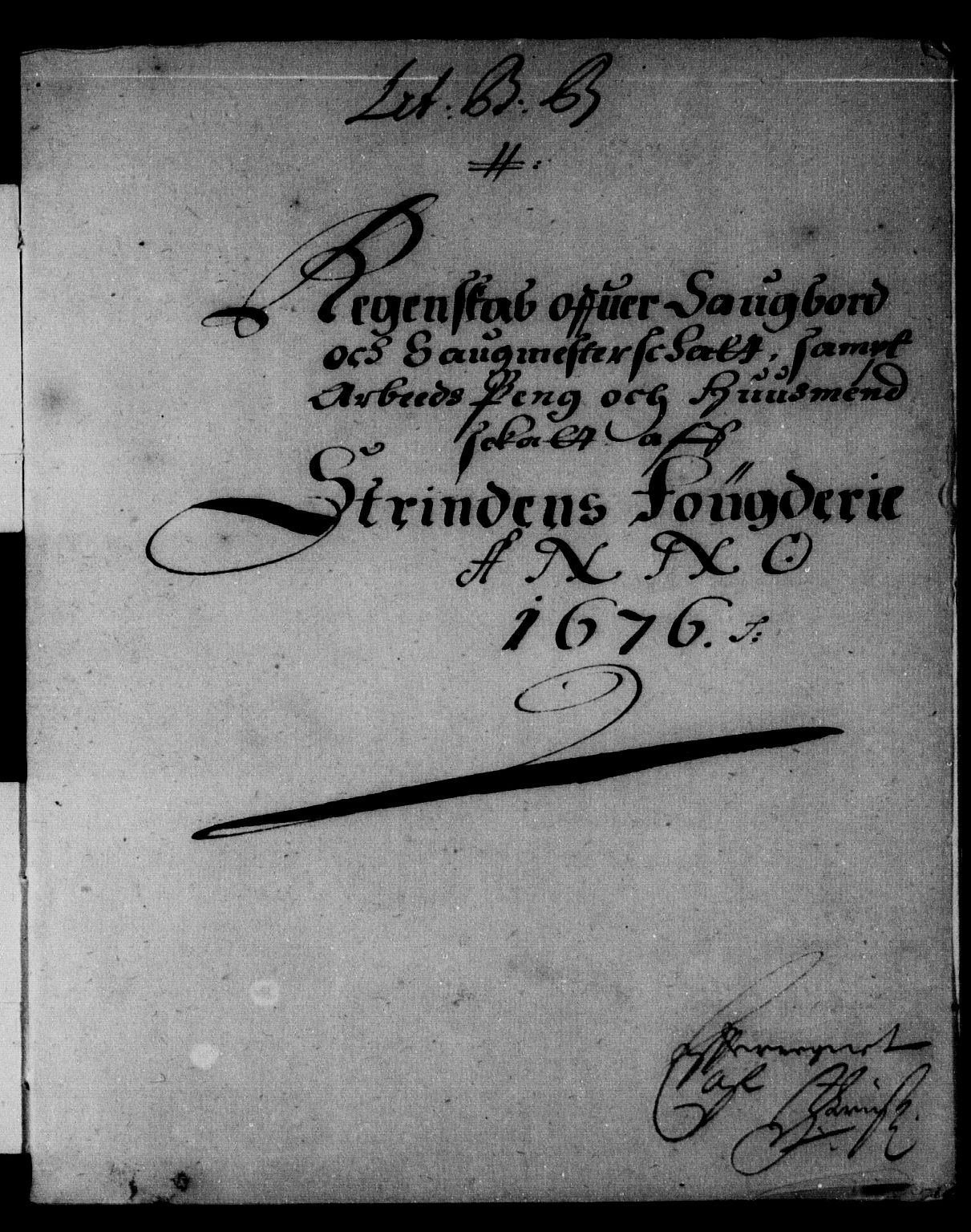 Rentekammeret inntil 1814, Reviderte regnskaper, Stiftamtstueregnskaper, Trondheim stiftamt og Nordland amt, RA/EA-6044/R/Rd/L0044: Trondheim stiftamt, 1671-1676