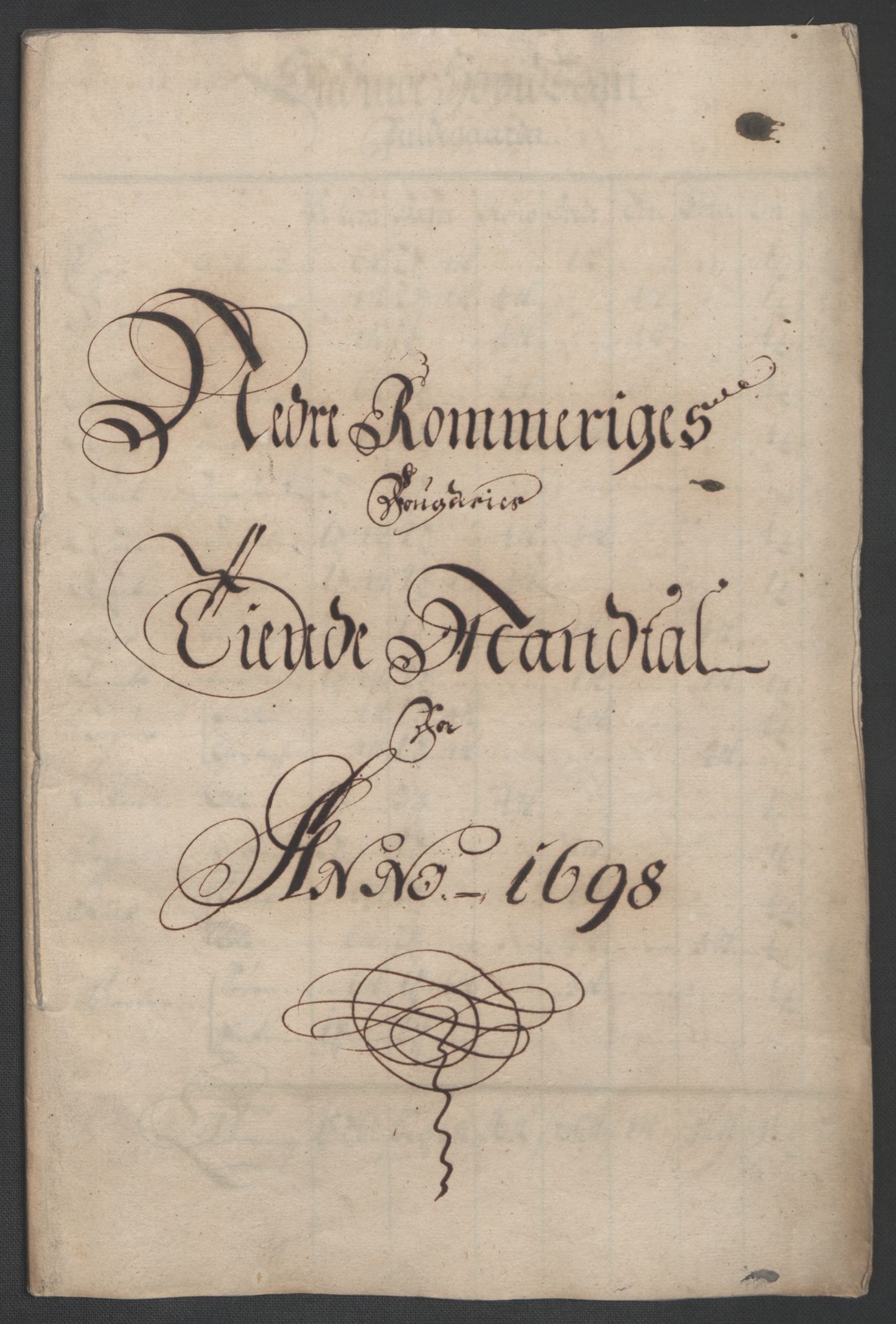 Rentekammeret inntil 1814, Reviderte regnskaper, Fogderegnskap, RA/EA-4092/R11/L0581: Fogderegnskap Nedre Romerike, 1698, s. 39