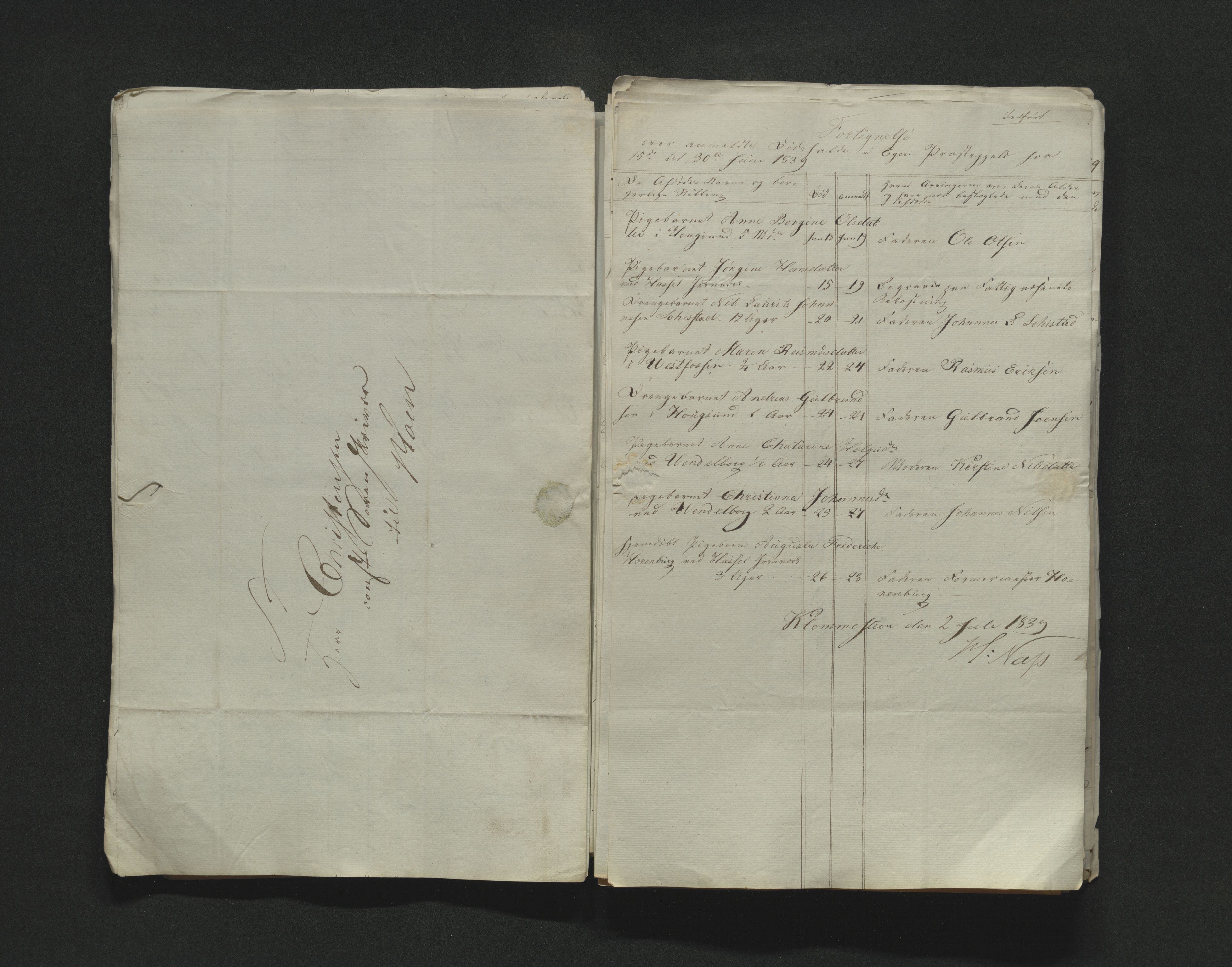 Eiker, Modum og Sigdal sorenskriveri, AV/SAKO-A-123/H/Ha/Hab/L0005: Dødsfallsmeldinger, 1837-1840