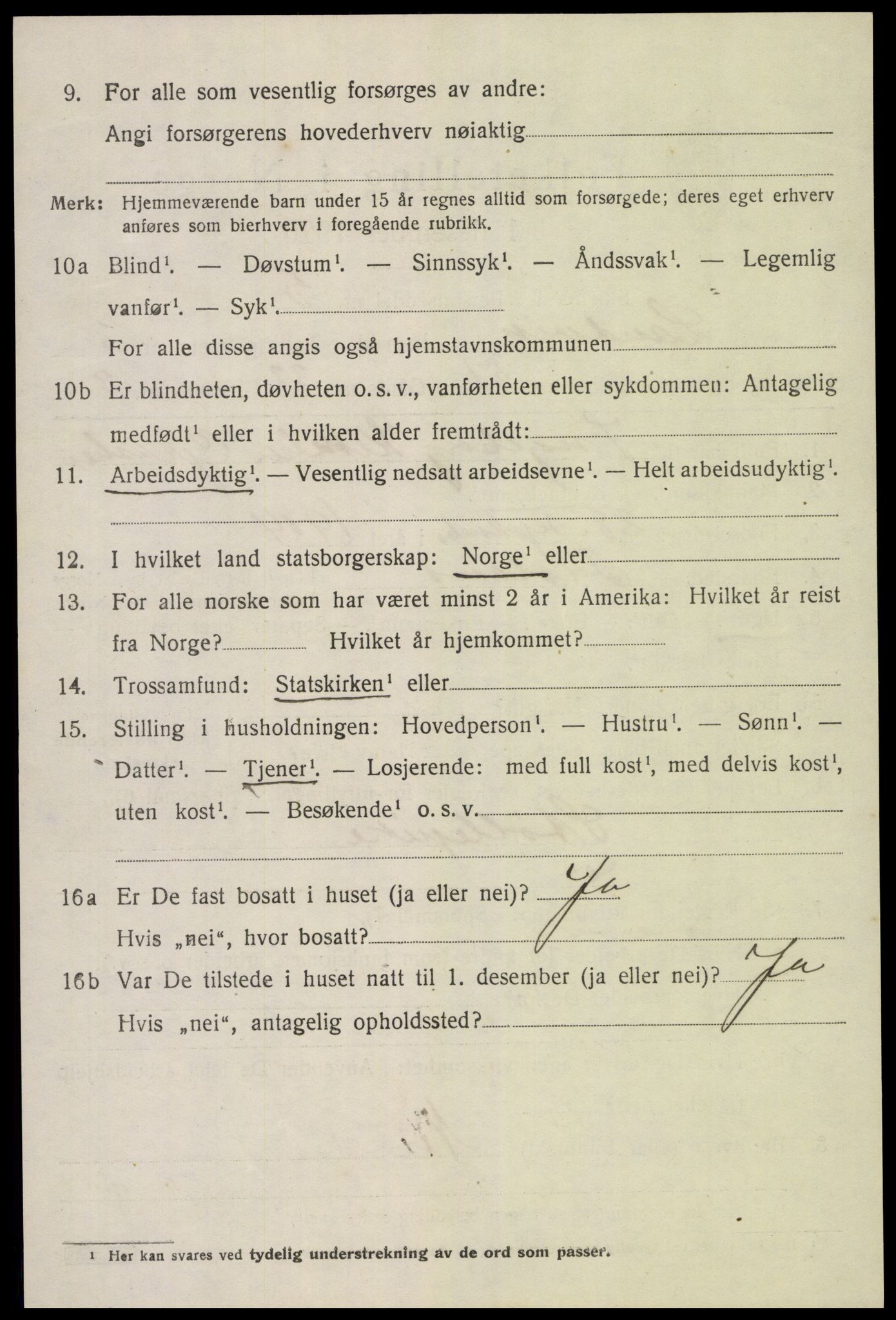 SAK, Folketelling 1920 for 0924 Landvik herred, 1920, s. 3399