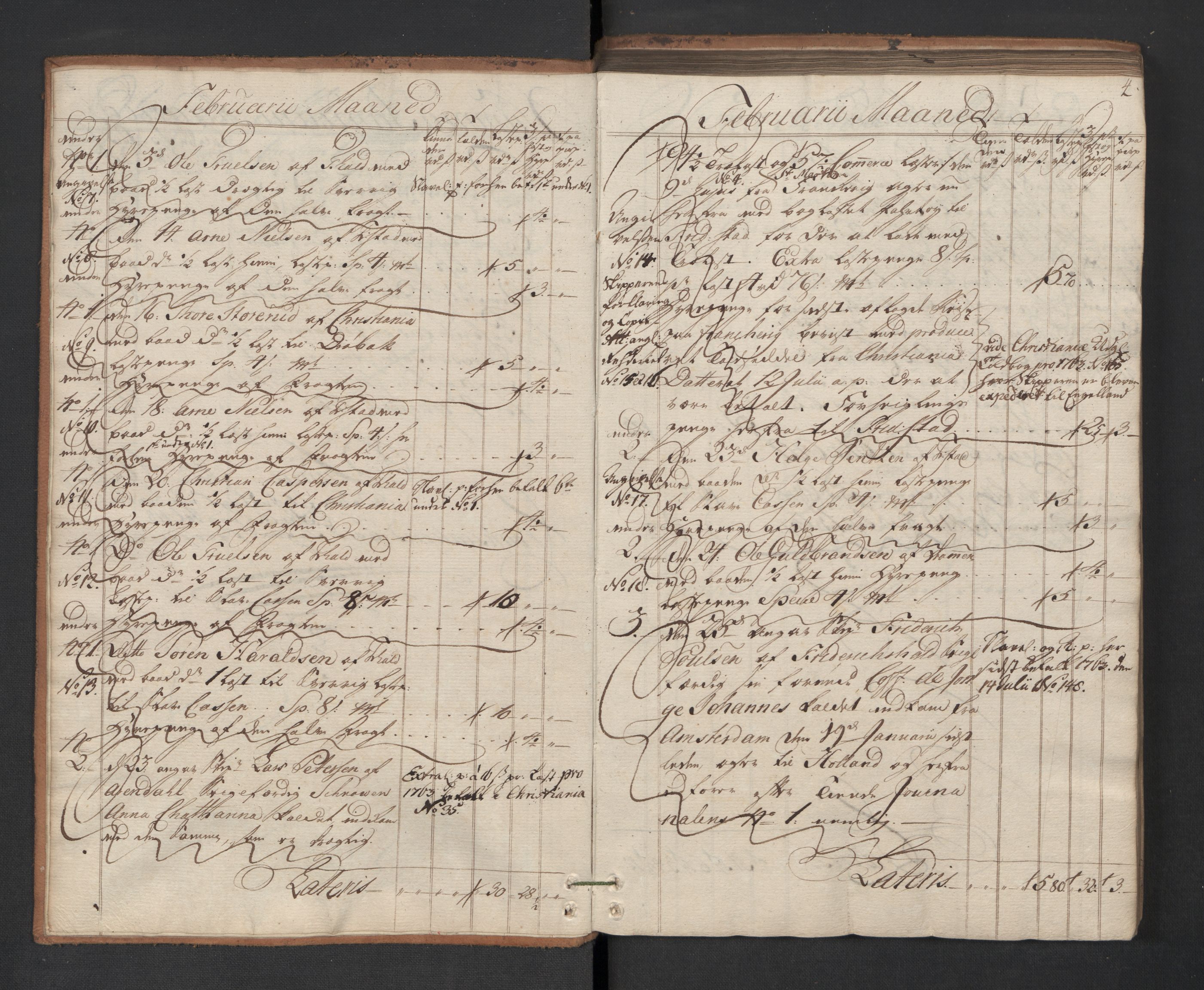 Generaltollkammeret, tollregnskaper, AV/RA-EA-5490/R01/L0053/0001: Tollregnskaper Fredrikshald / Utgående hovedtollbok, 1764