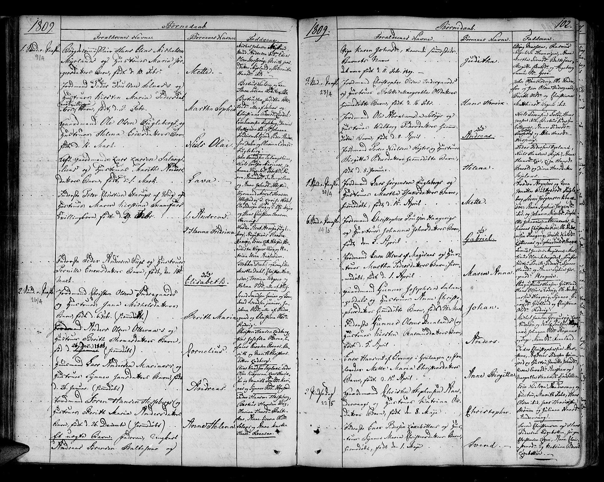 Ibestad sokneprestembete, AV/SATØ-S-0077/H/Ha/Haa/L0004kirke: Ministerialbok nr. 4, 1801-1824, s. 102