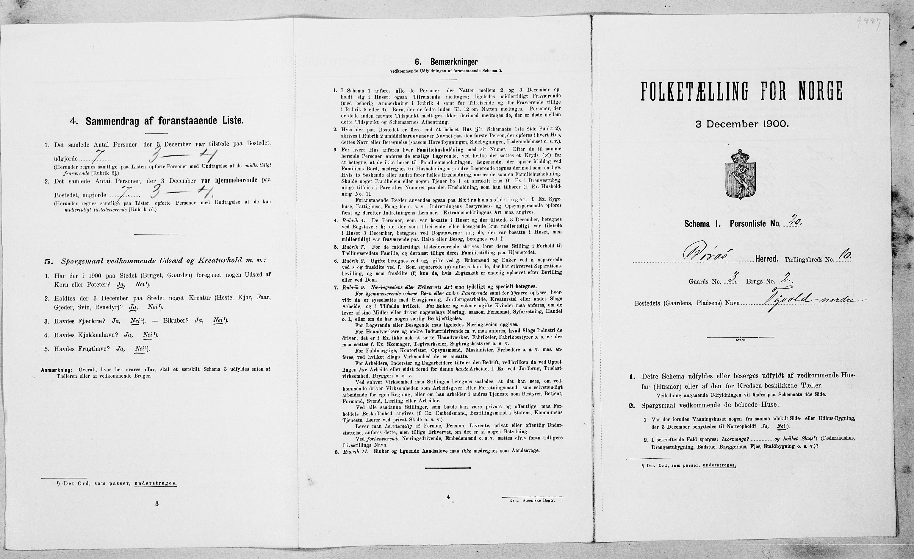 SAT, Folketelling 1900 for 1640 Røros herred, 1900, s. 1136