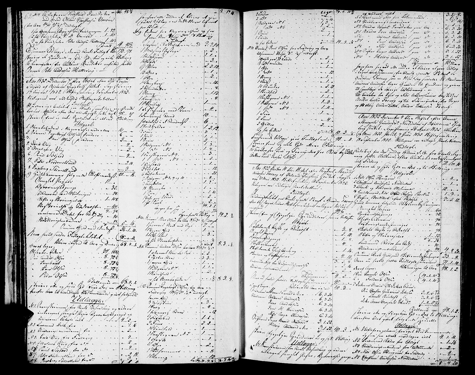 Fosen sorenskriveri, AV/SAT-A-1107/1/3/3A/L0020: Skifteprotokoll nr. 14, 1831-1840, s. 62-63