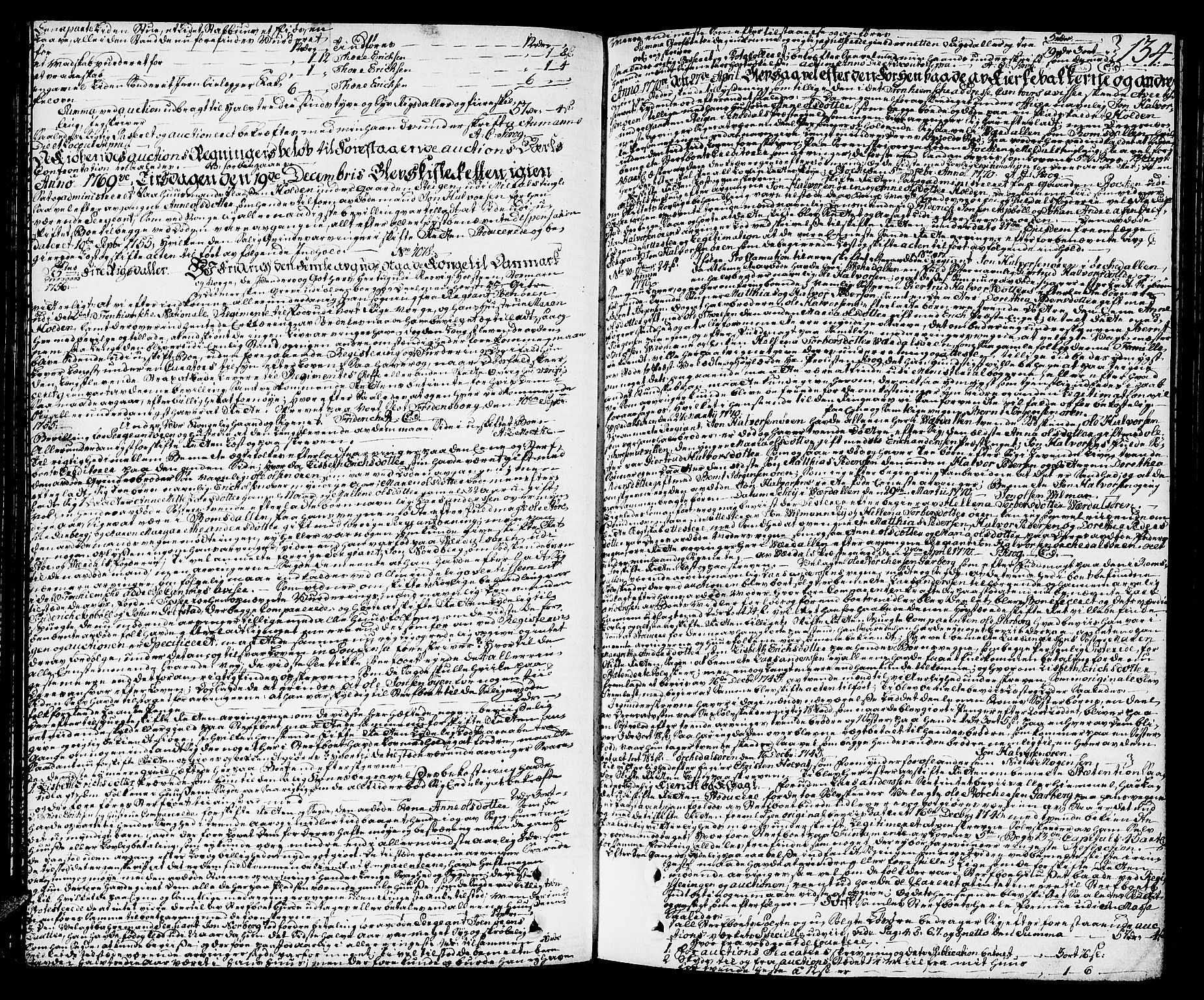 Orkdal sorenskriveri, SAT/A-4169/1/3/3Aa/L0007: Skifteprotokoller, 1767-1782, s. 133b-134a