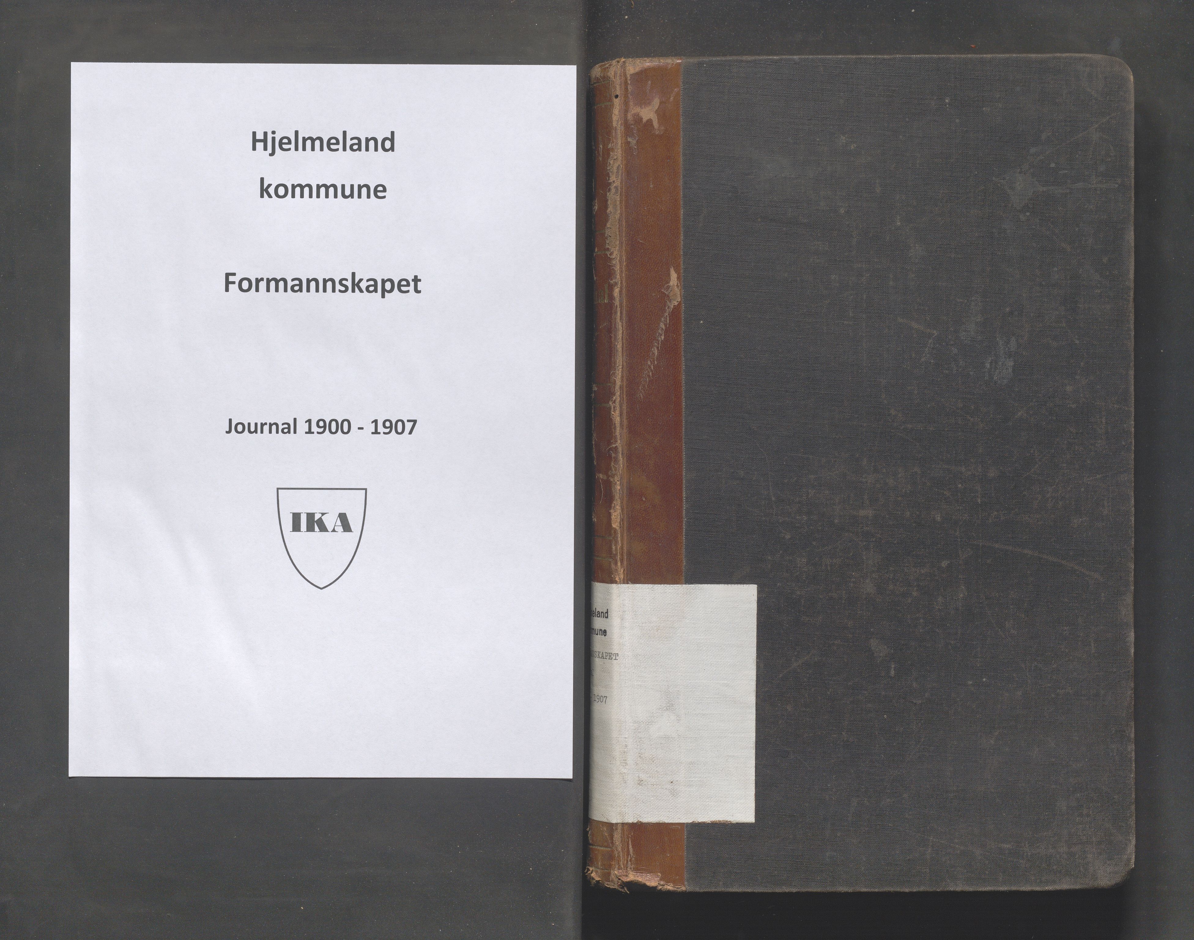 Hjelmeland kommune - Formannskapet, IKAR/K-102522/C/L0002: Journal, 1900-1907