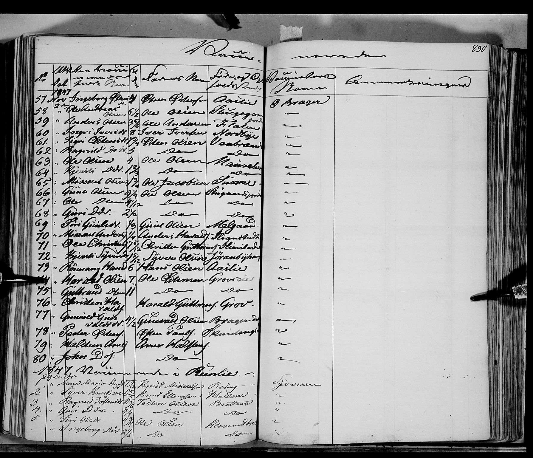 Sør-Aurdal prestekontor, AV/SAH-PREST-128/H/Ha/Haa/L0004: Ministerialbok nr. 4, 1841-1849, s. 829-830