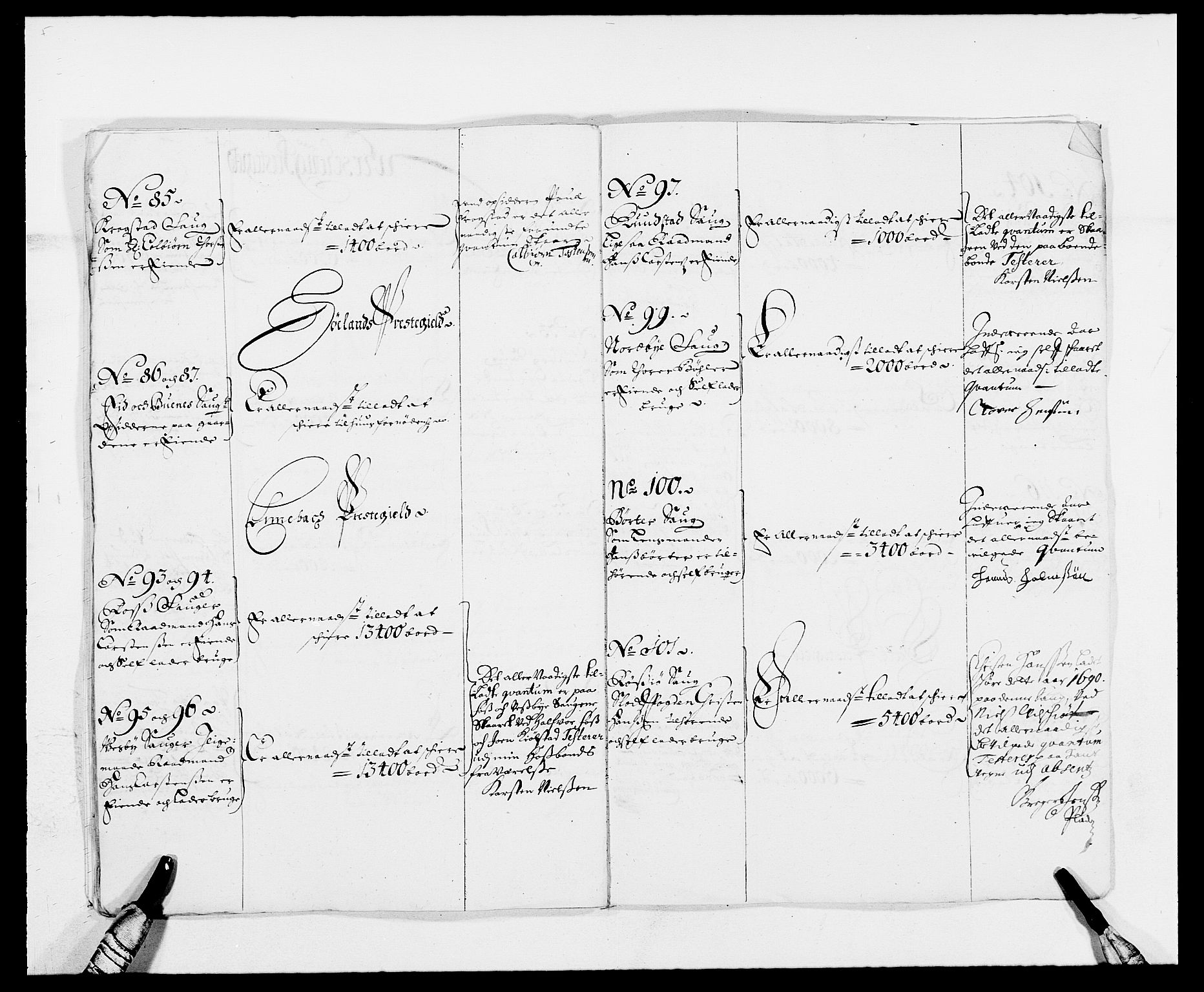 Rentekammeret inntil 1814, Reviderte regnskaper, Fogderegnskap, AV/RA-EA-4092/R11/L0574: Fogderegnskap Nedre Romerike, 1689-1690, s. 384