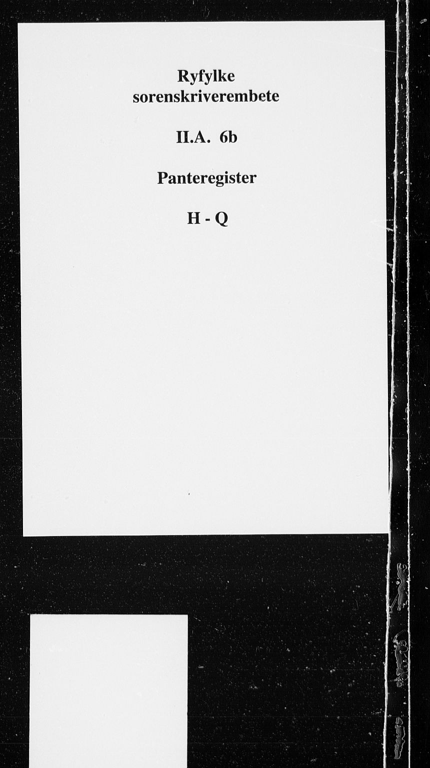 Ryfylke tingrett, AV/SAST-A-100055/001/II/IIA/L0006b: Panteregister nr. II A 6B, 1838