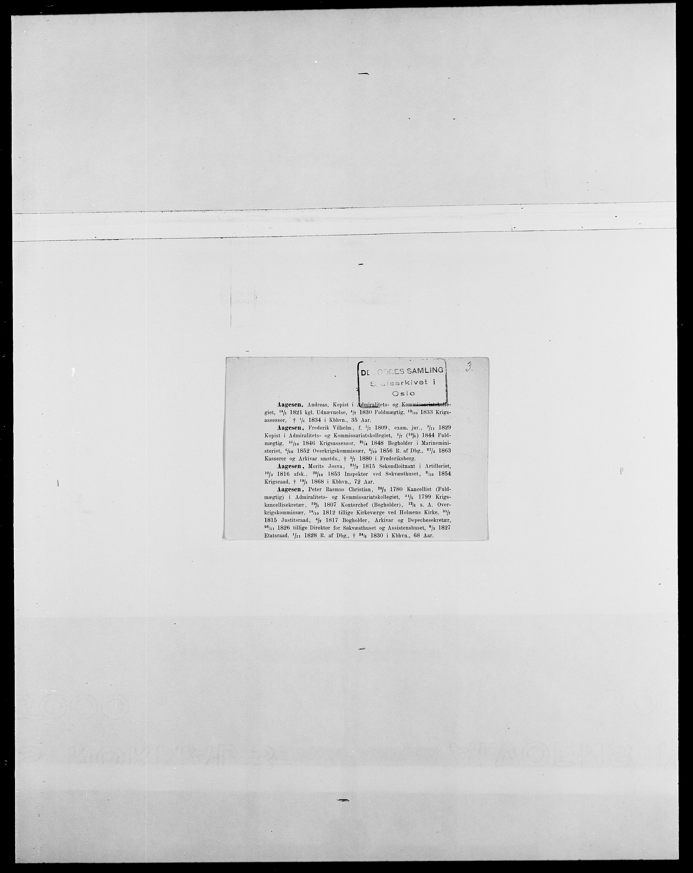 Delgobe, Charles Antoine - samling, AV/SAO-PAO-0038/D/Da/L0001: Aabye - Angerman, s. 27