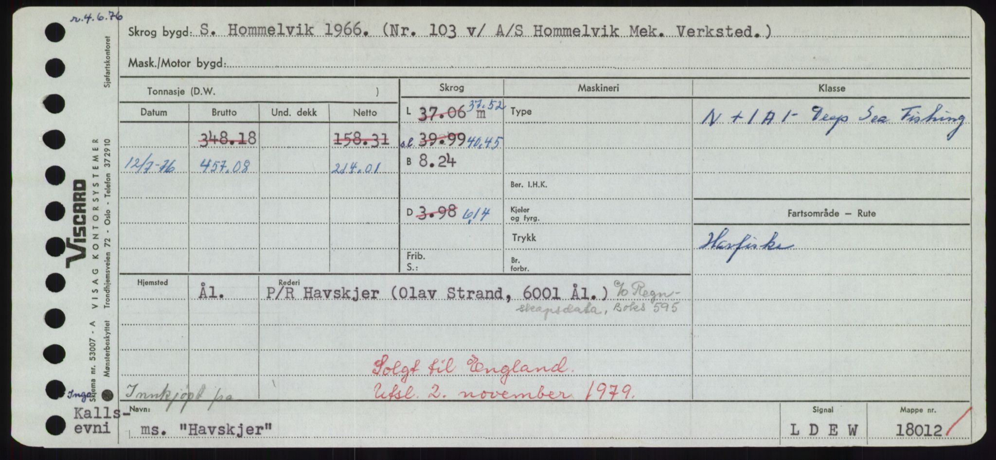 Sjøfartsdirektoratet med forløpere, Skipsmålingen, RA/S-1627/H/Hd/L0015: Fartøy, Havm-Hey, s. 39