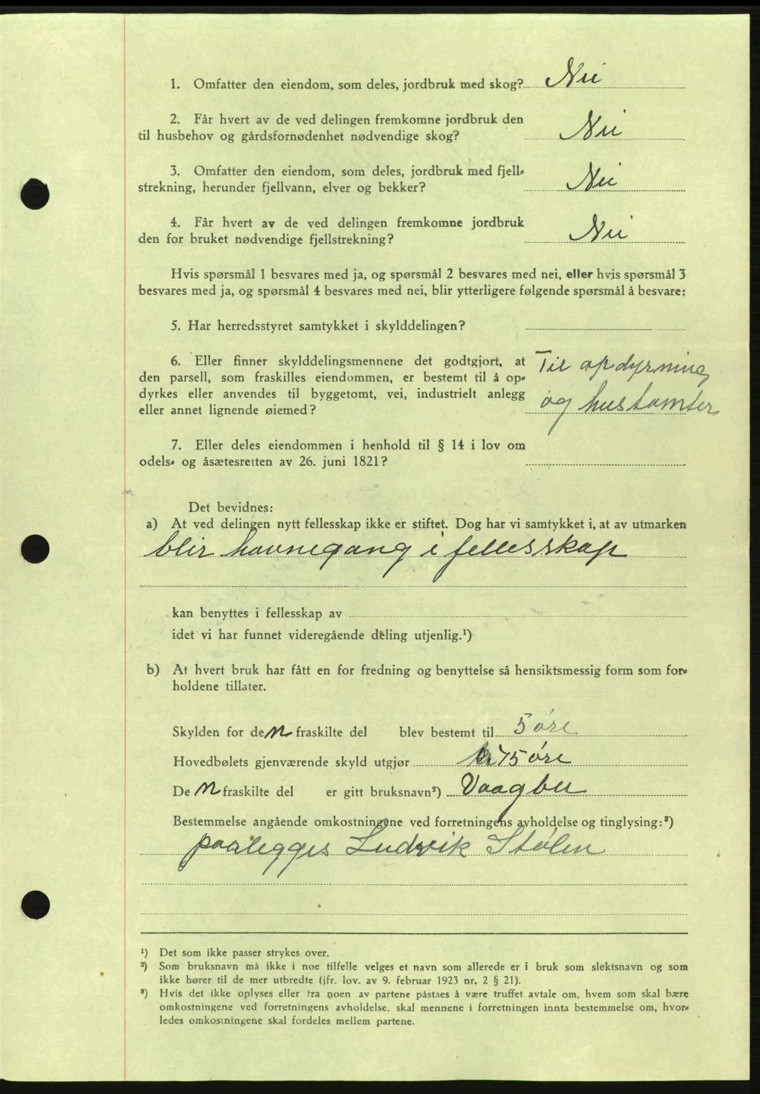Nordmøre sorenskriveri, AV/SAT-A-4132/1/2/2Ca: Pantebok nr. A98, 1944-1944, Dagboknr: 2101/1944