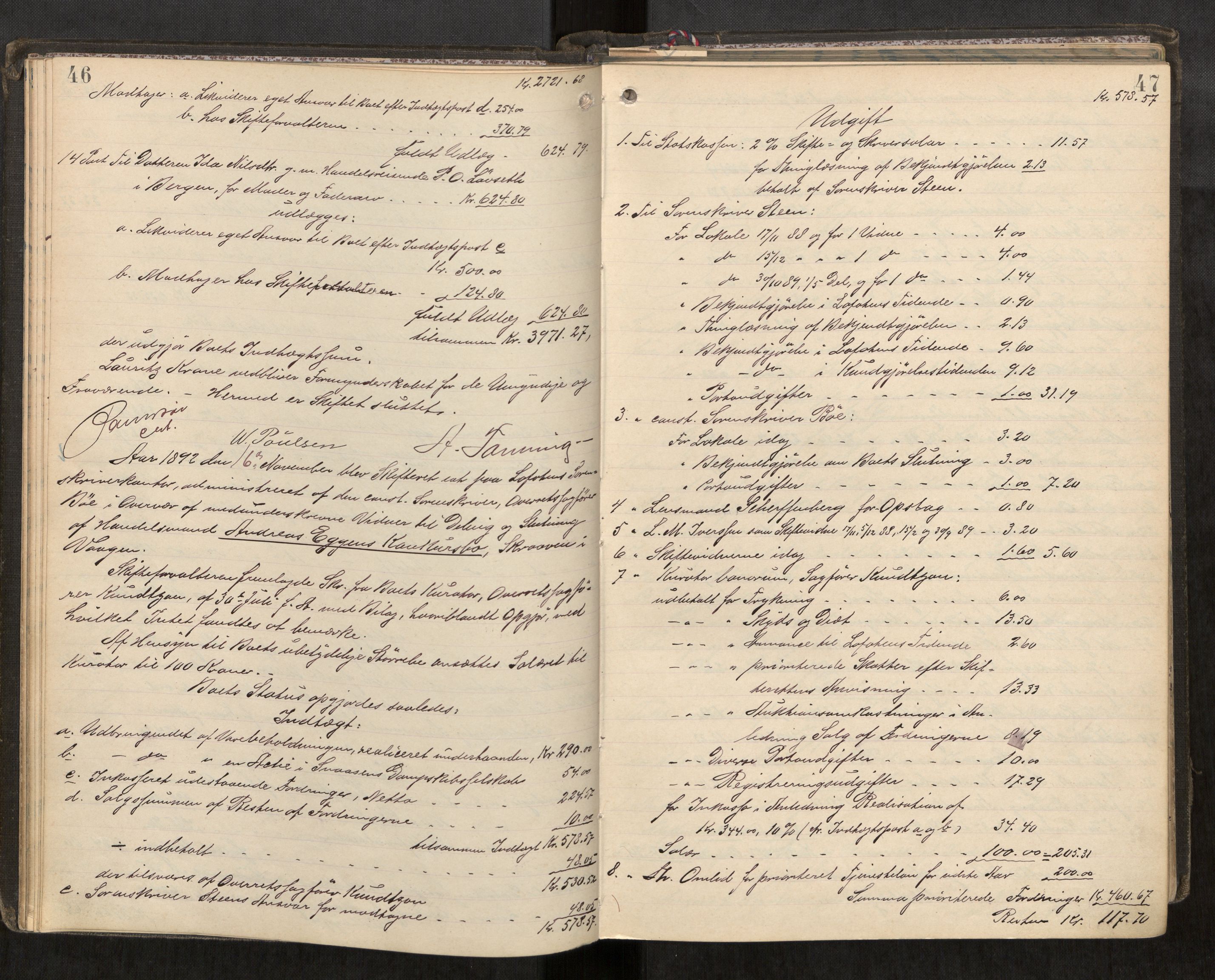 Lofoten sorenskriveri, AV/SAT-A-0017/1/3/3A/L0005: Skifteprotokoll, 1892-1897, s. 46-47