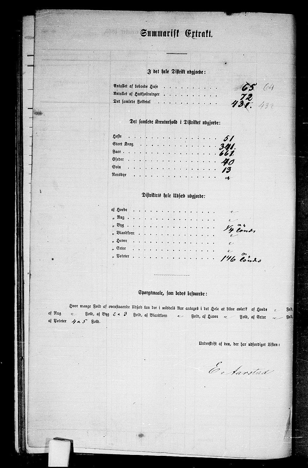 RA, Folketelling 1865 for 1862P Borge prestegjeld, 1865, s. 22