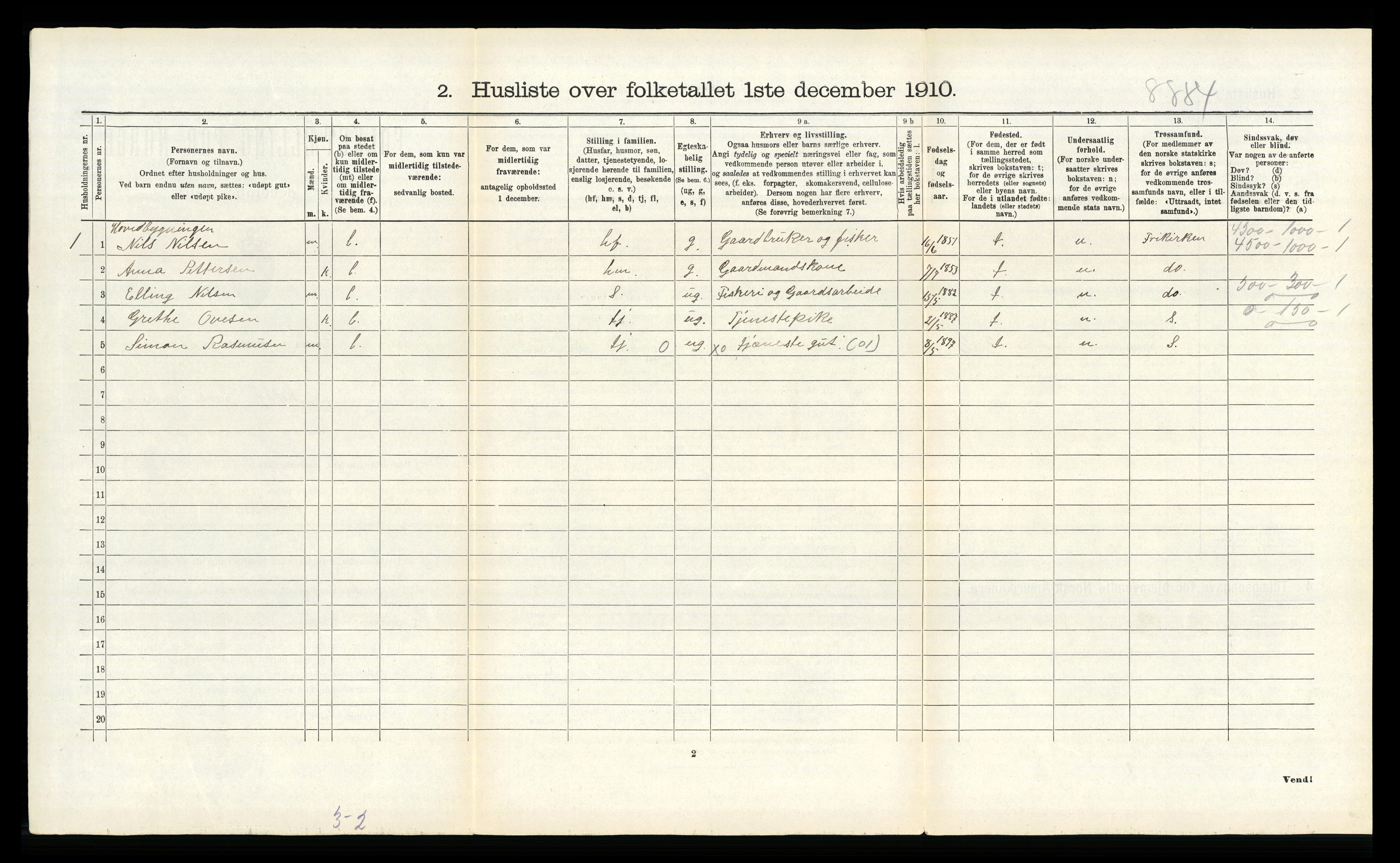 RA, Folketelling 1910 for 1837 Meløy herred, 1910, s. 367