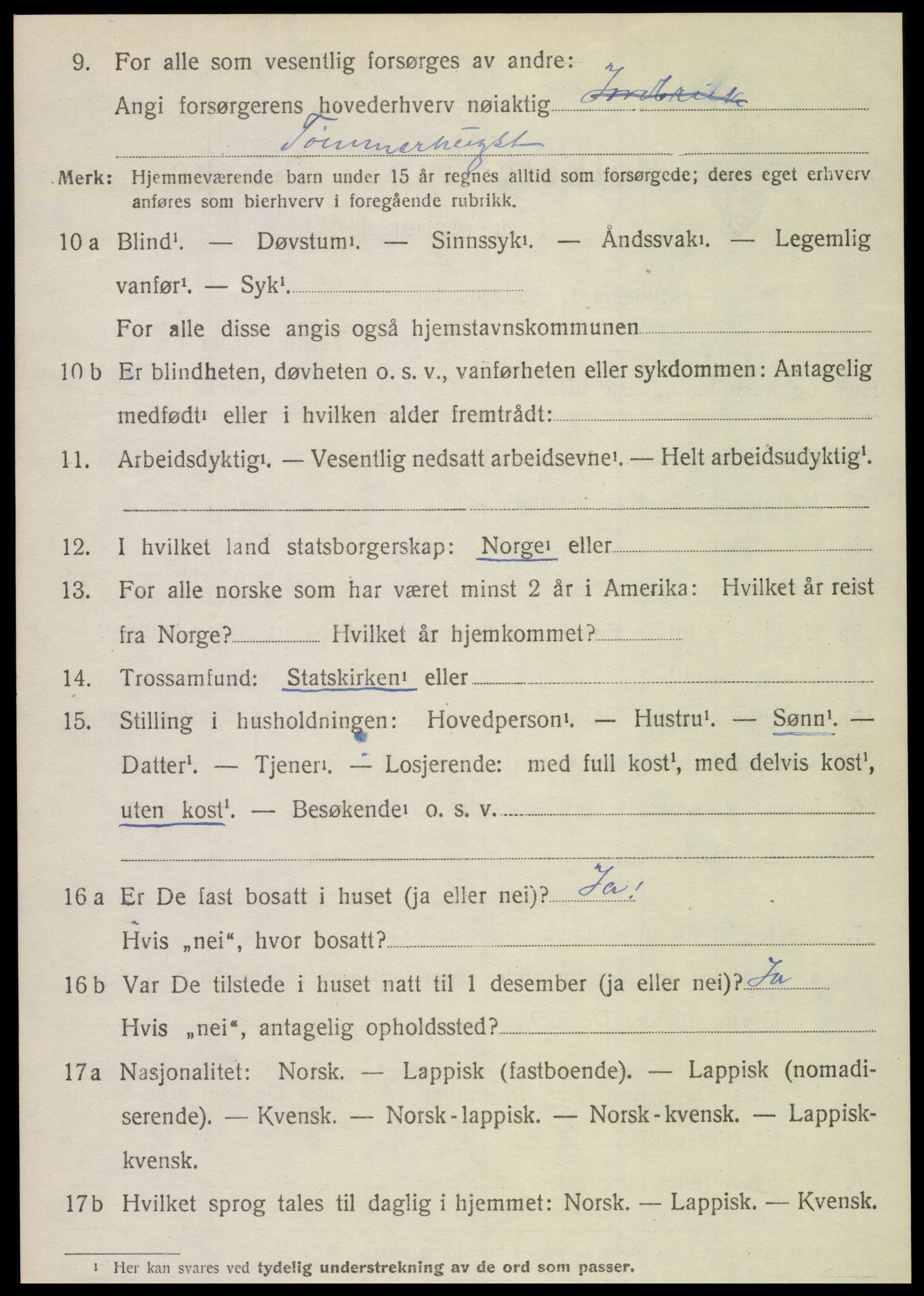 SAT, Folketelling 1920 for 1752 Kolvereid herred, 1920, s. 5112