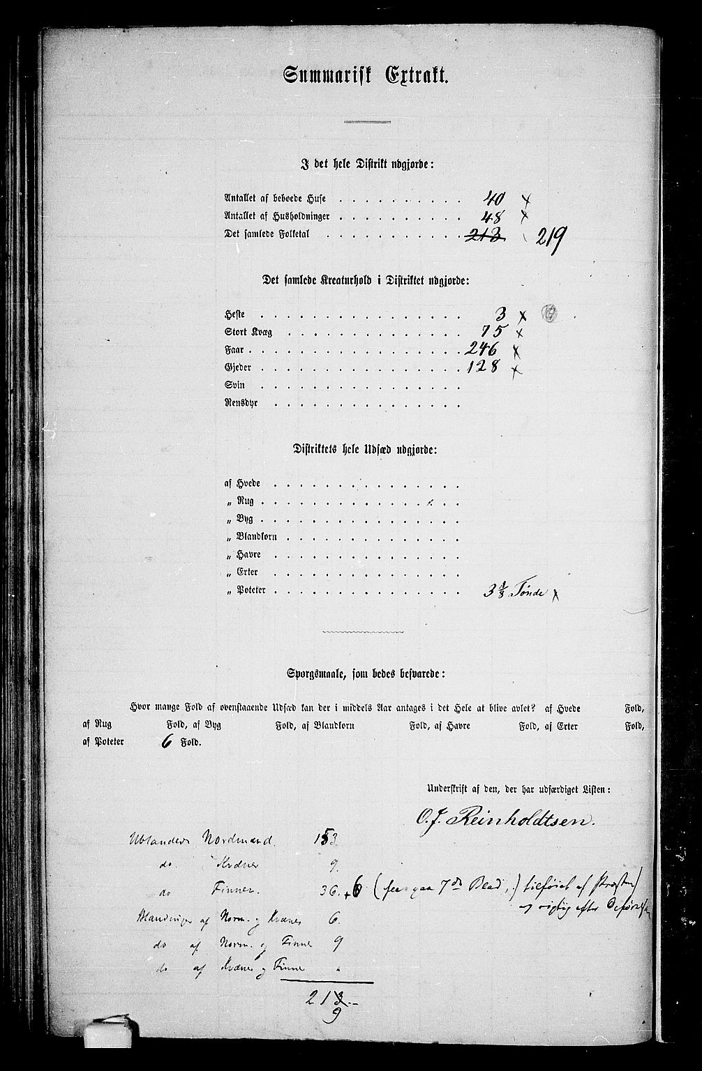 RA, Folketelling 1865 for 2016L Hammerfest prestegjeld, Hammerfest landsokn, 1865, s. 69