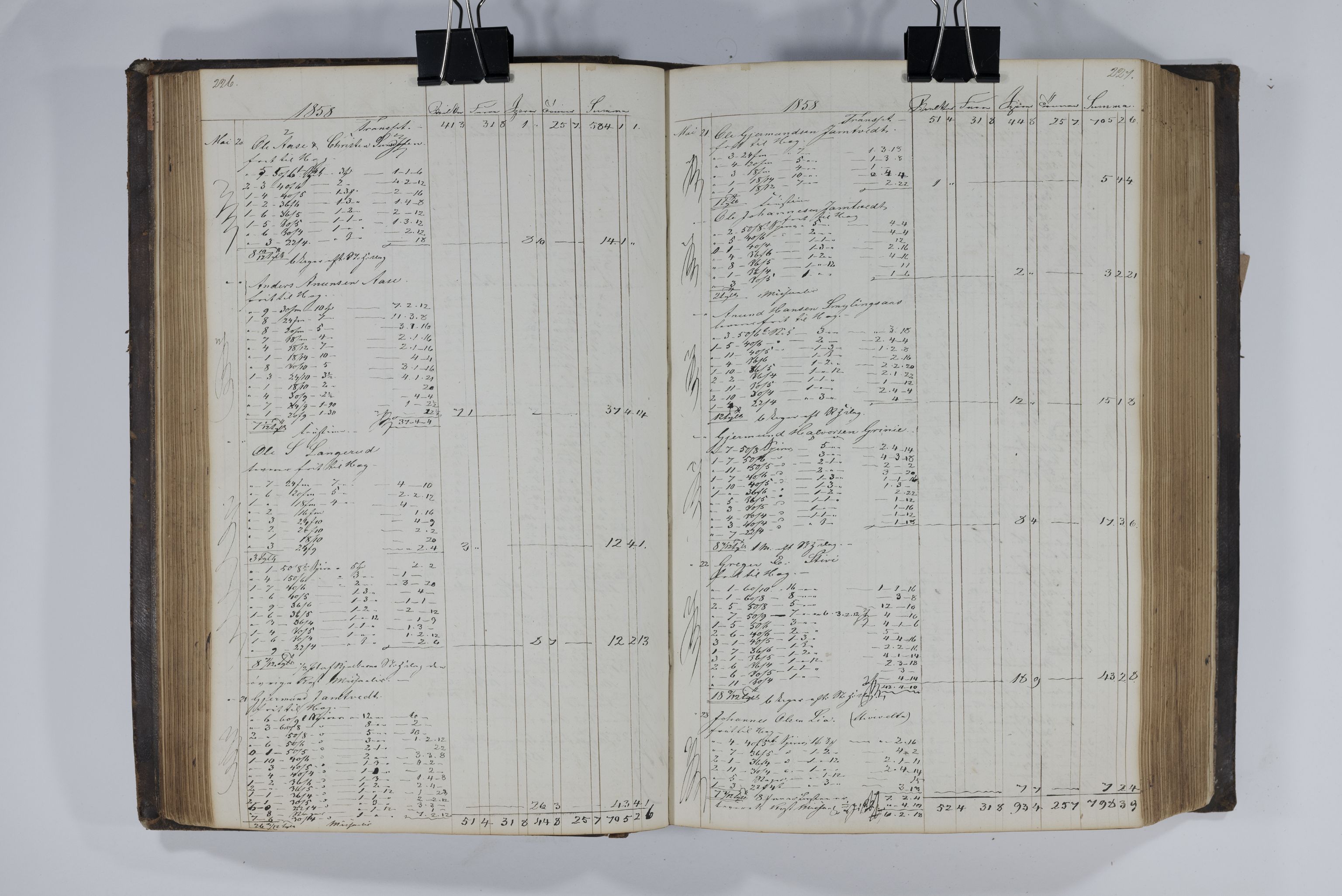 Blehr/ Kjellestad, TEMU/TGM-A-1212/E/Ea/L0001: Merkebok, 1847-1858, s. 116