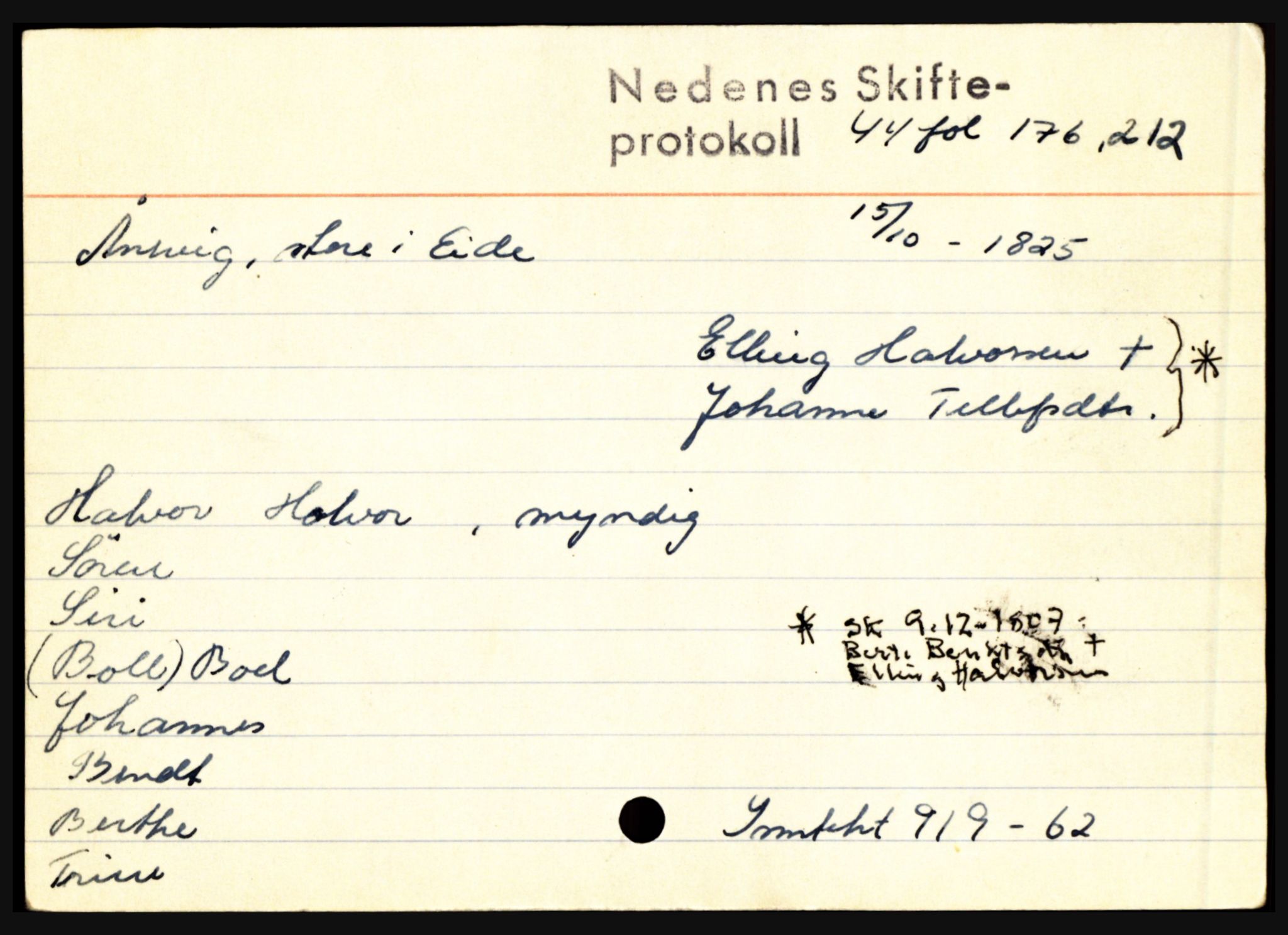 Nedenes sorenskriveri før 1824, AV/SAK-1221-0007/H, s. 507