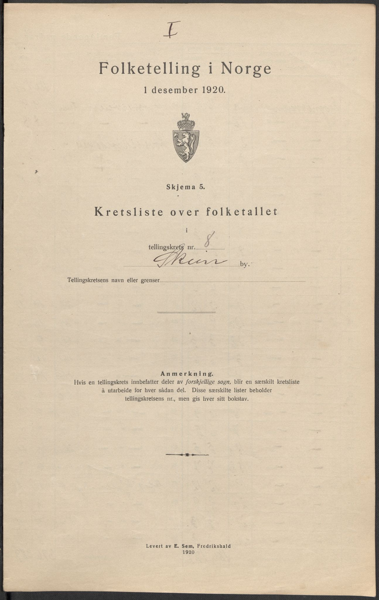 SAKO, Folketelling 1920 for 0806 Skien kjøpstad, 1920, s. 41